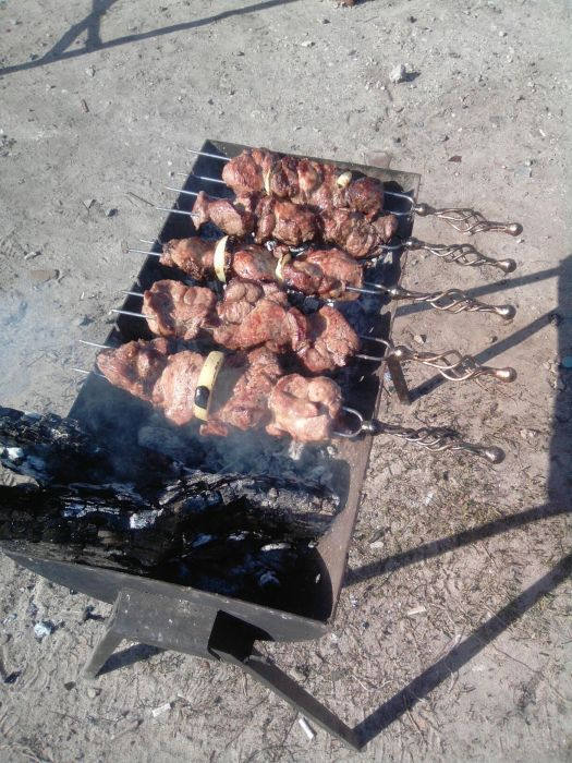 Forged skewers, metal skewers, iron gifts, grill accessories, grilled meat, iron gift, barbecue, BBQ, family reunion, picnic, stainless