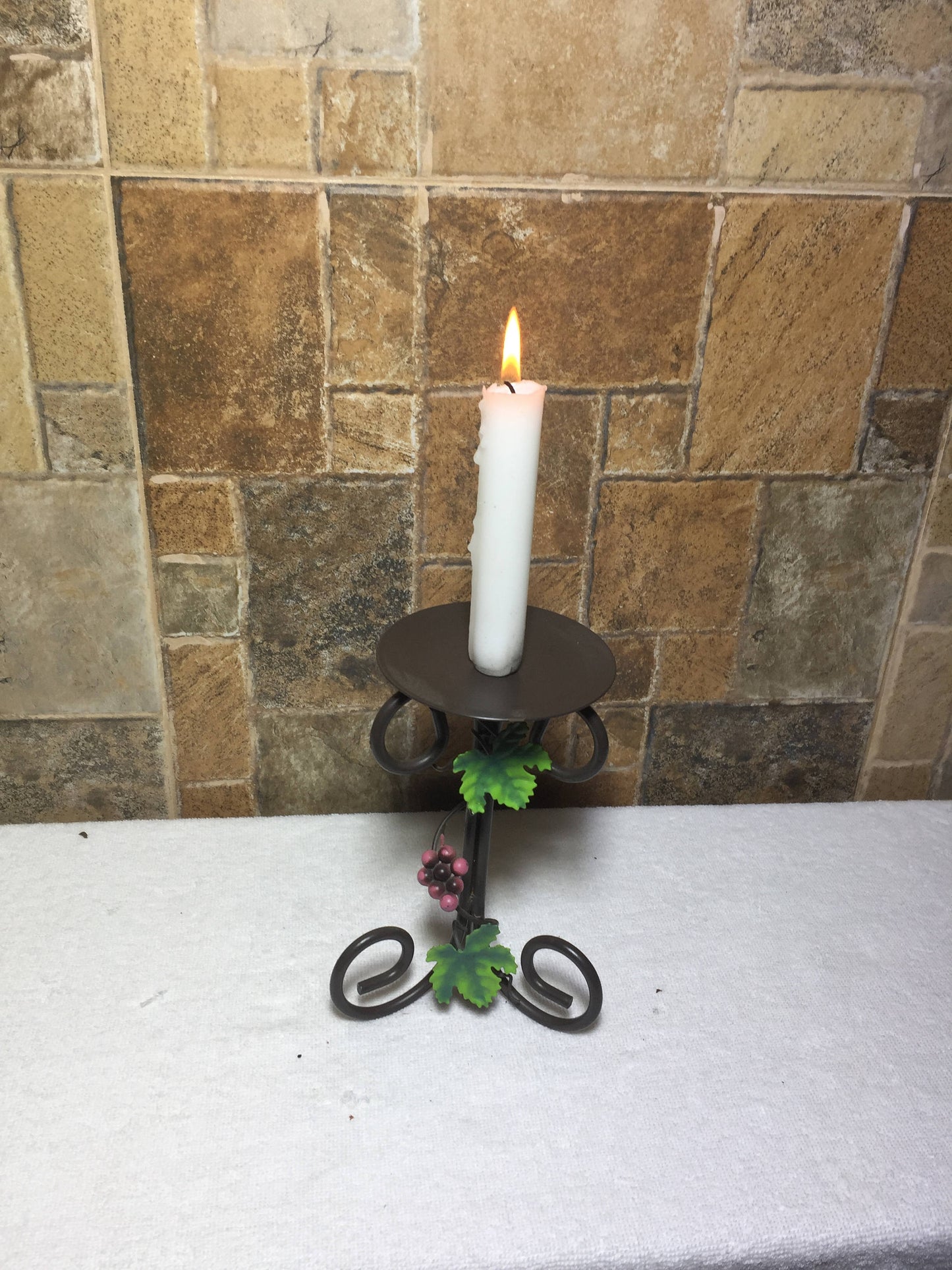 Candle holder, 6th anniversary gift, iron gift for her,steel anniversary gift for her,candlestick holder,wedding anniversary gift for her
