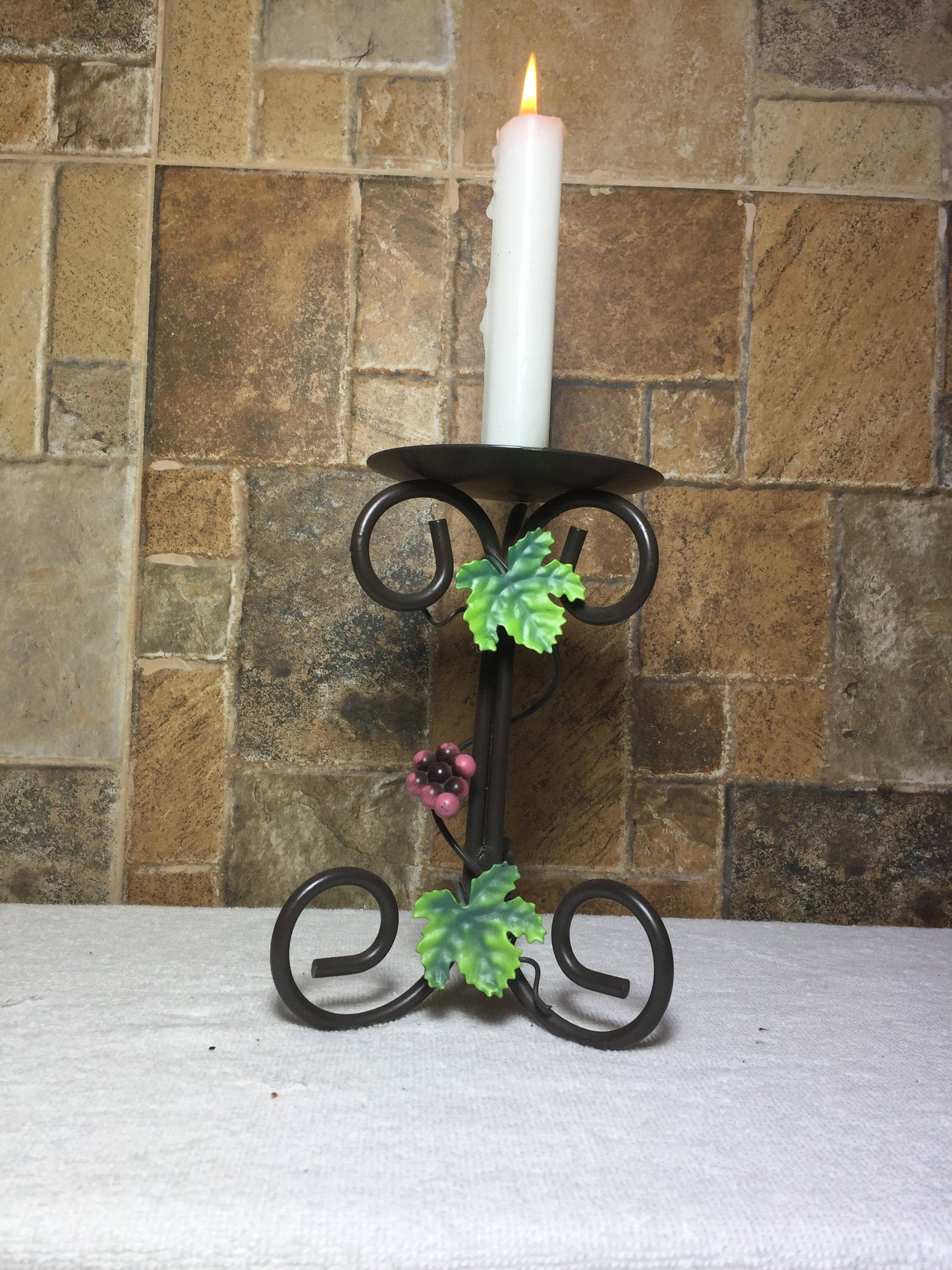Candle holder, 6th anniversary gift, iron gift for her,steel anniversary gift for her,candlestick holder,wedding anniversary gift for her