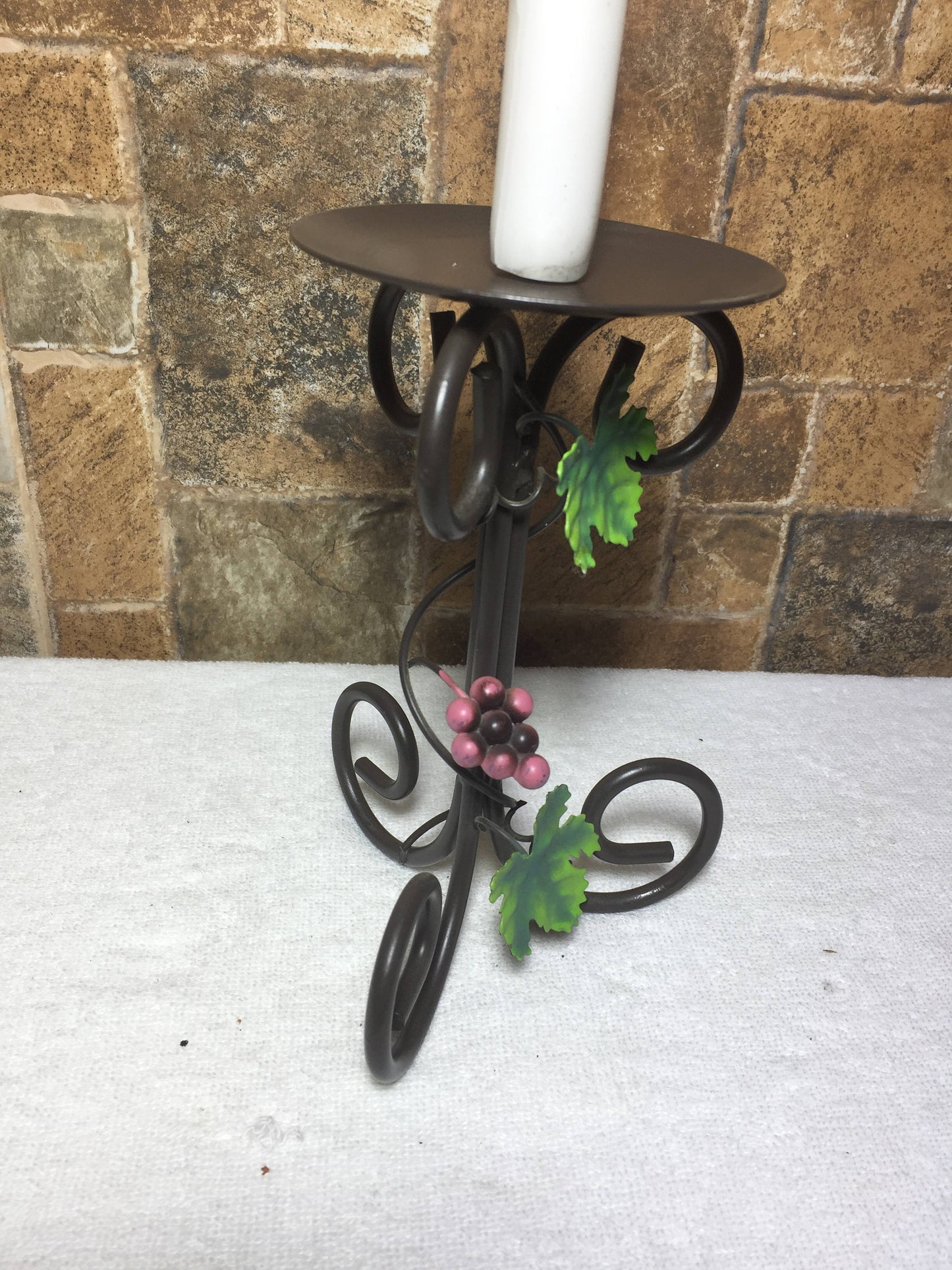 Candle holder, 6th anniversary gift, iron gift for her,steel anniversary gift for her,candlestick holder,wedding anniversary gift for her