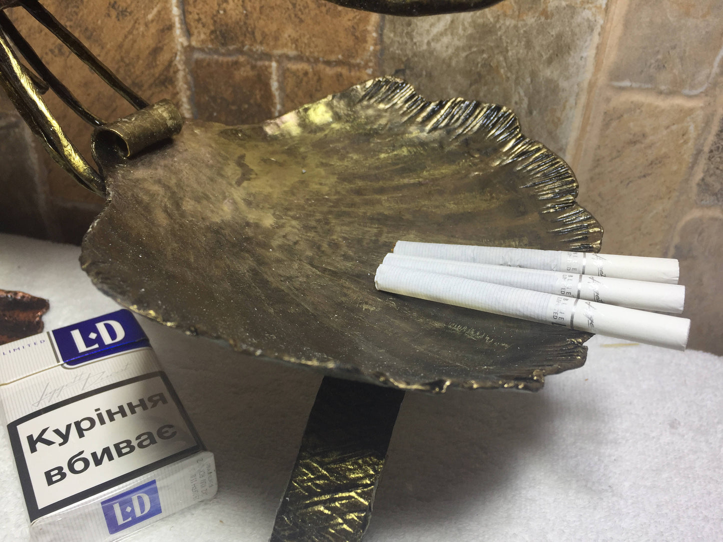 Ashtray, ash tray, iron anniversary gift for him, iron anniversary gift for her, iron gifts, iron gift, cigar ashtray,gift for smoker,shrimp