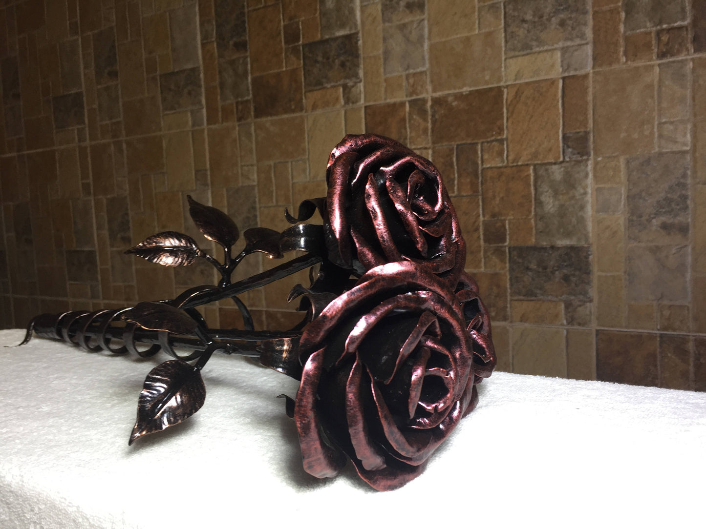 Bouquet of roses, bridal bouquet, wedding flowers, wedding bouquet, bridesmaid bouquet, bridal flowers, metal flower art, flower bouquet,