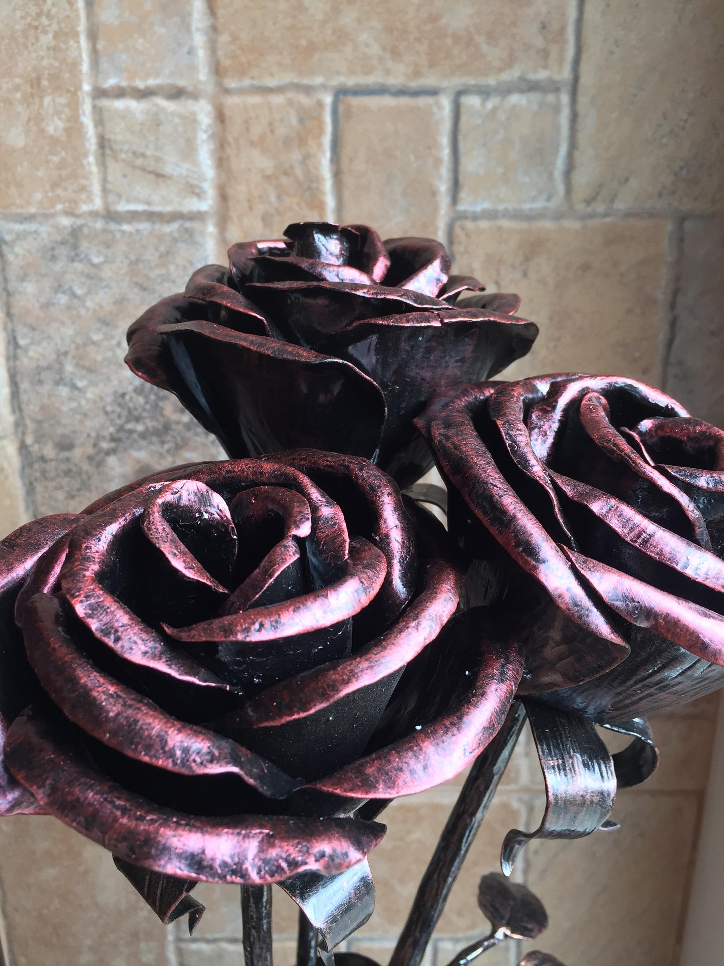 Bouquet of roses, bridal bouquet, wedding flowers, wedding bouquet, bridesmaid bouquet, bridal flowers, metal flower art, flower bouquet,