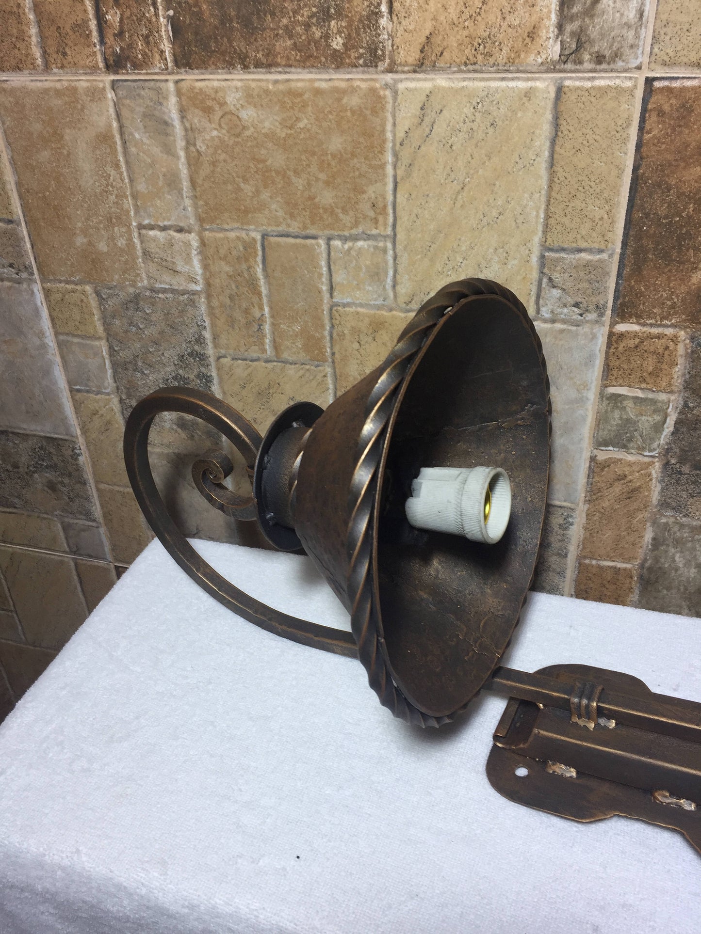 Hand forged lamp, wall lamp, forged lantern, chandelier, garden lamp, porch lamp, iron gifts, lighting, light fixture, iron gift for her