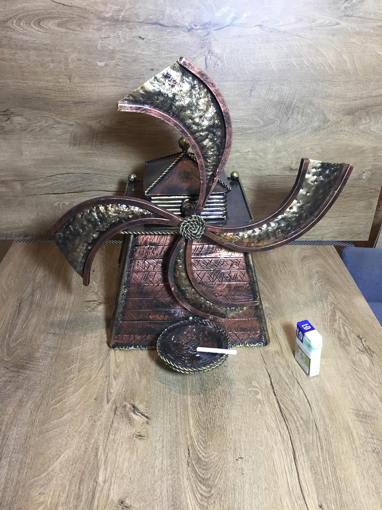 Wrought iron ash tray,iron gifts,iron anniversary gift for him,iron anniversary gift for her,cigar ashtray,cigar holder,mens gift,manly gift