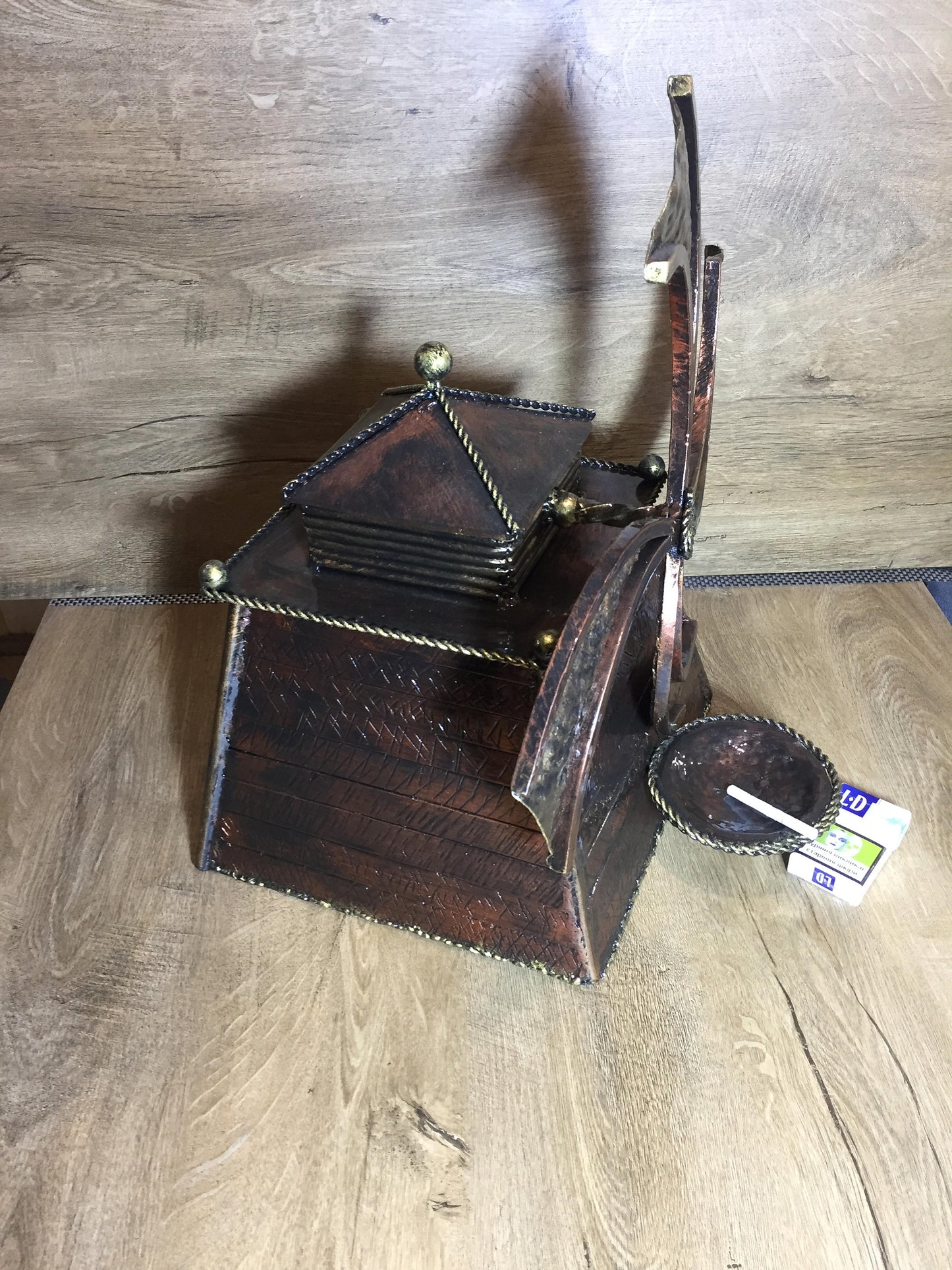 Wrought iron ash tray,iron gifts,iron anniversary gift for him,iron anniversary gift for her,cigar ashtray,cigar holder,mens gift,manly gift