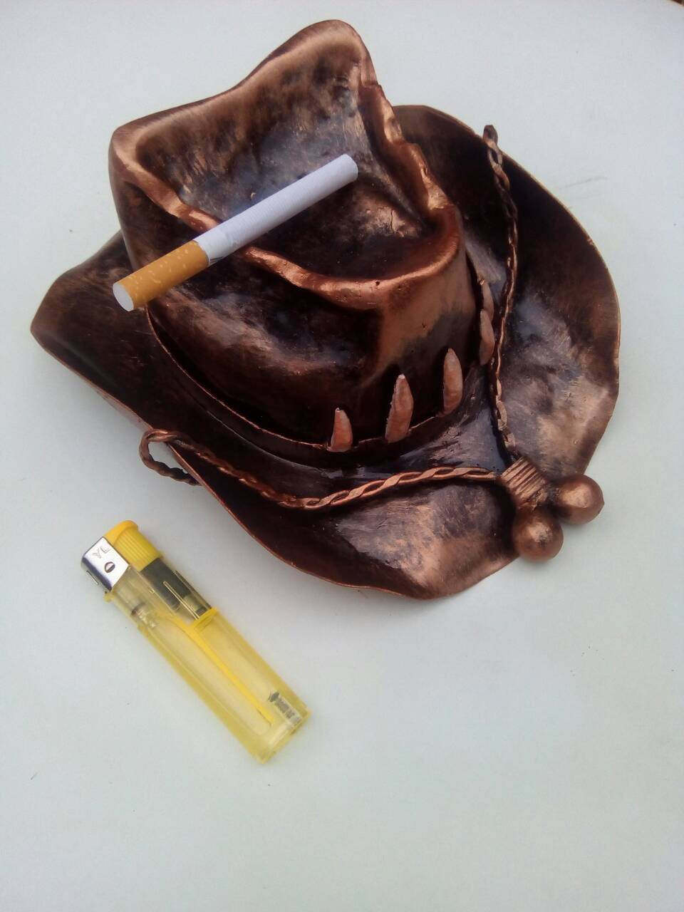Ash tray, ashtray, iron gifts, iron anniversary gift for him, iron anniversary, cigar ashtray, cigar holder, mens gift, manly gift, smoker