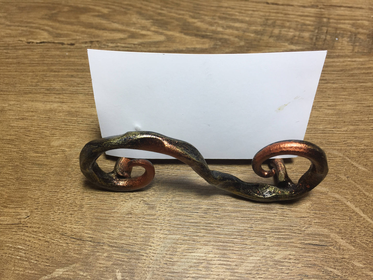 Business card holder, iron anniversary gift for him, napkin holder, visit card box case, iron gift for him, industrial art, iron gifts