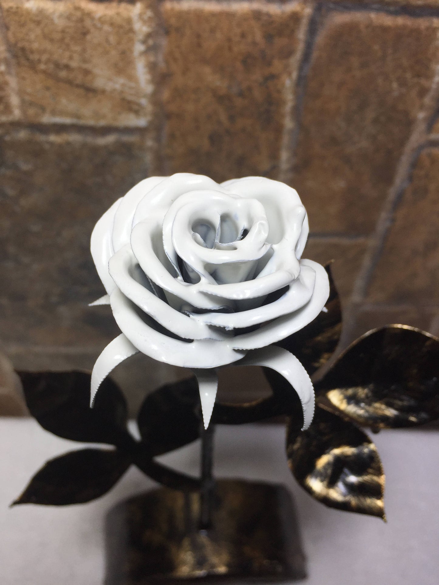 Metal rose, steel rose, wrought iron rose, iron rose, forged rose, hand forged rose, hand made rose, rose sculpture, iron rose gift,her rose