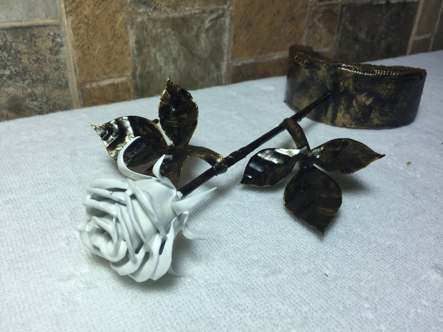 Metal rose, steel rose, wrought iron rose, iron rose, forged rose, hand forged rose, hand made rose, rose sculpture, iron rose gift,her rose