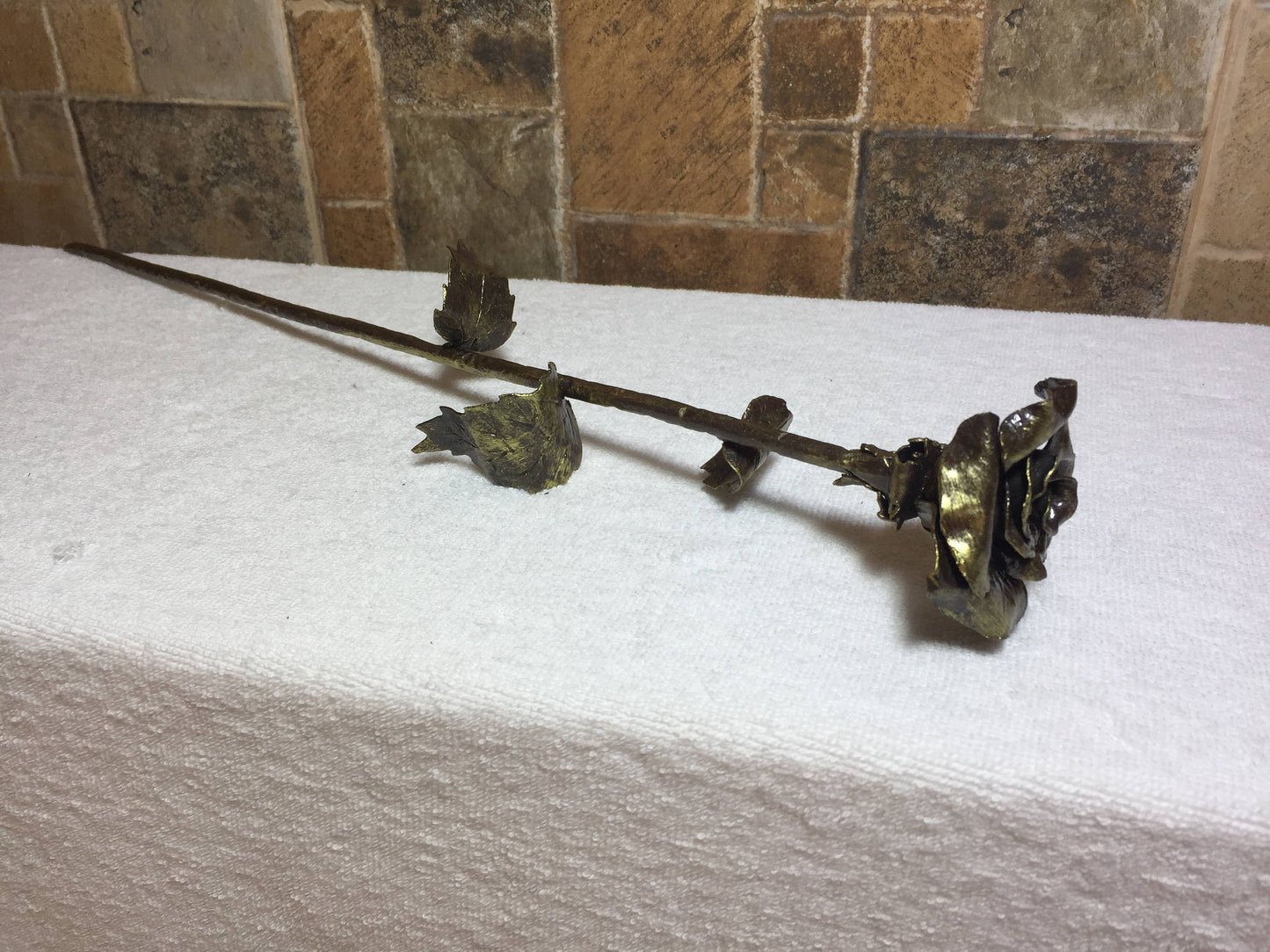 11th anniversary gift, 11 year anniversary, steel anniversary, metal rose,metal sculpture,steel rose,iron rose,wrought iron rose,forged rose