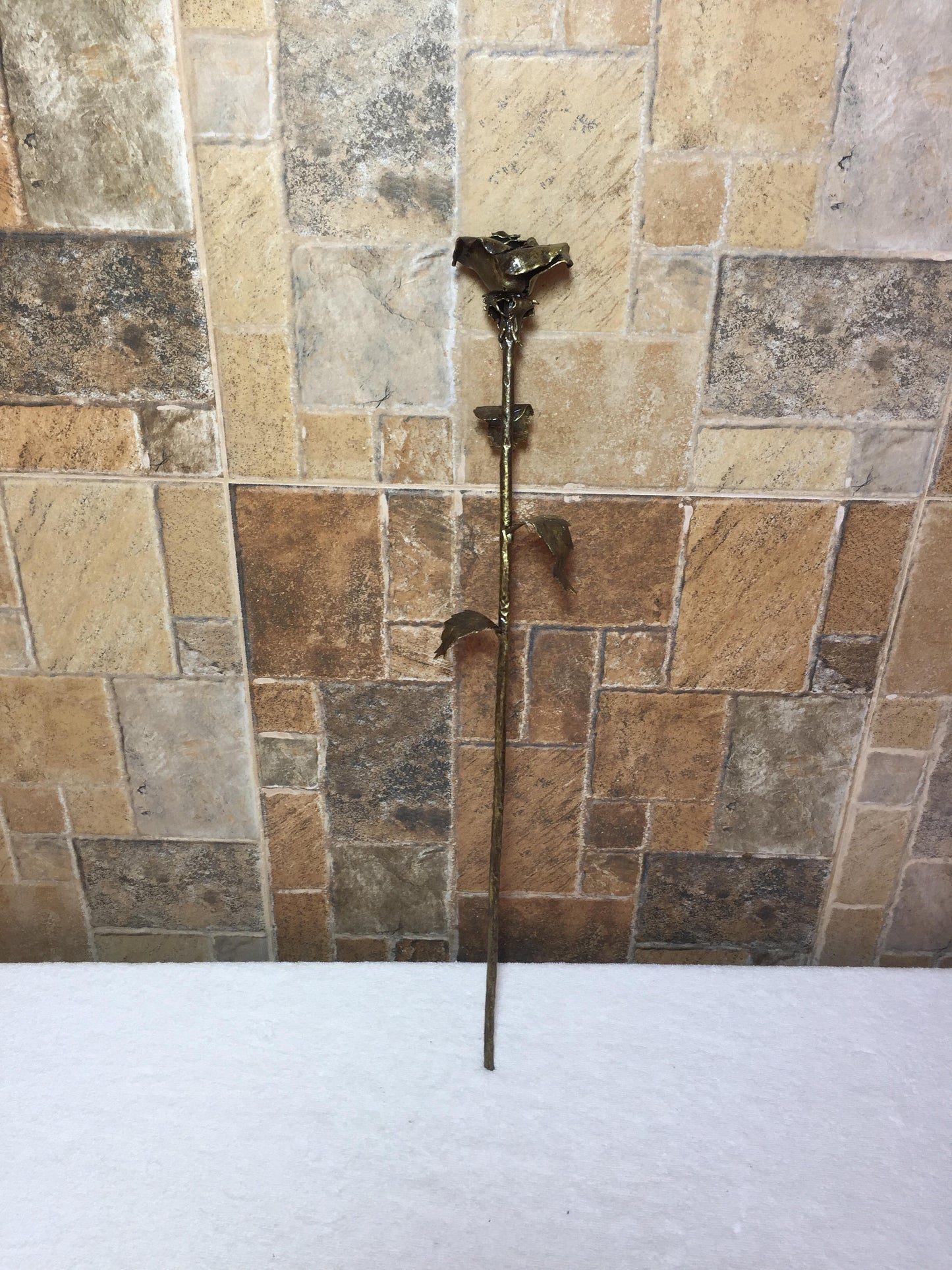 11th anniversary gift, 11 year anniversary, steel anniversary, metal rose,metal sculpture,steel rose,iron rose,wrought iron rose,forged rose