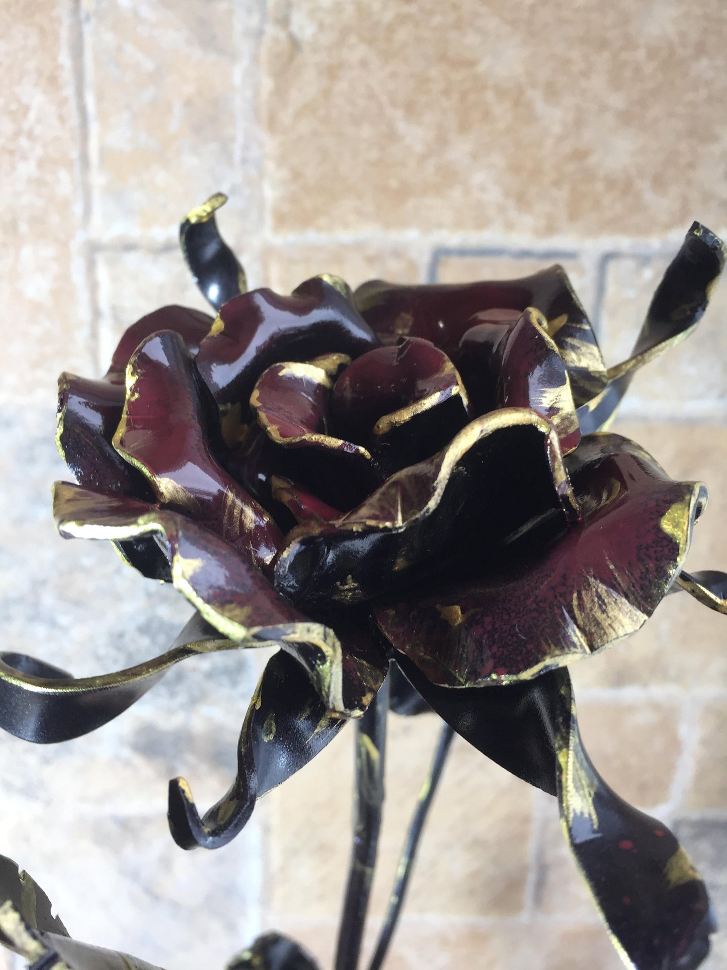 Iron rose, iron gift for her, iron anniversary gift, iron gifts, Mother's day gift, iron flower, hand forged flower, hand forged rose