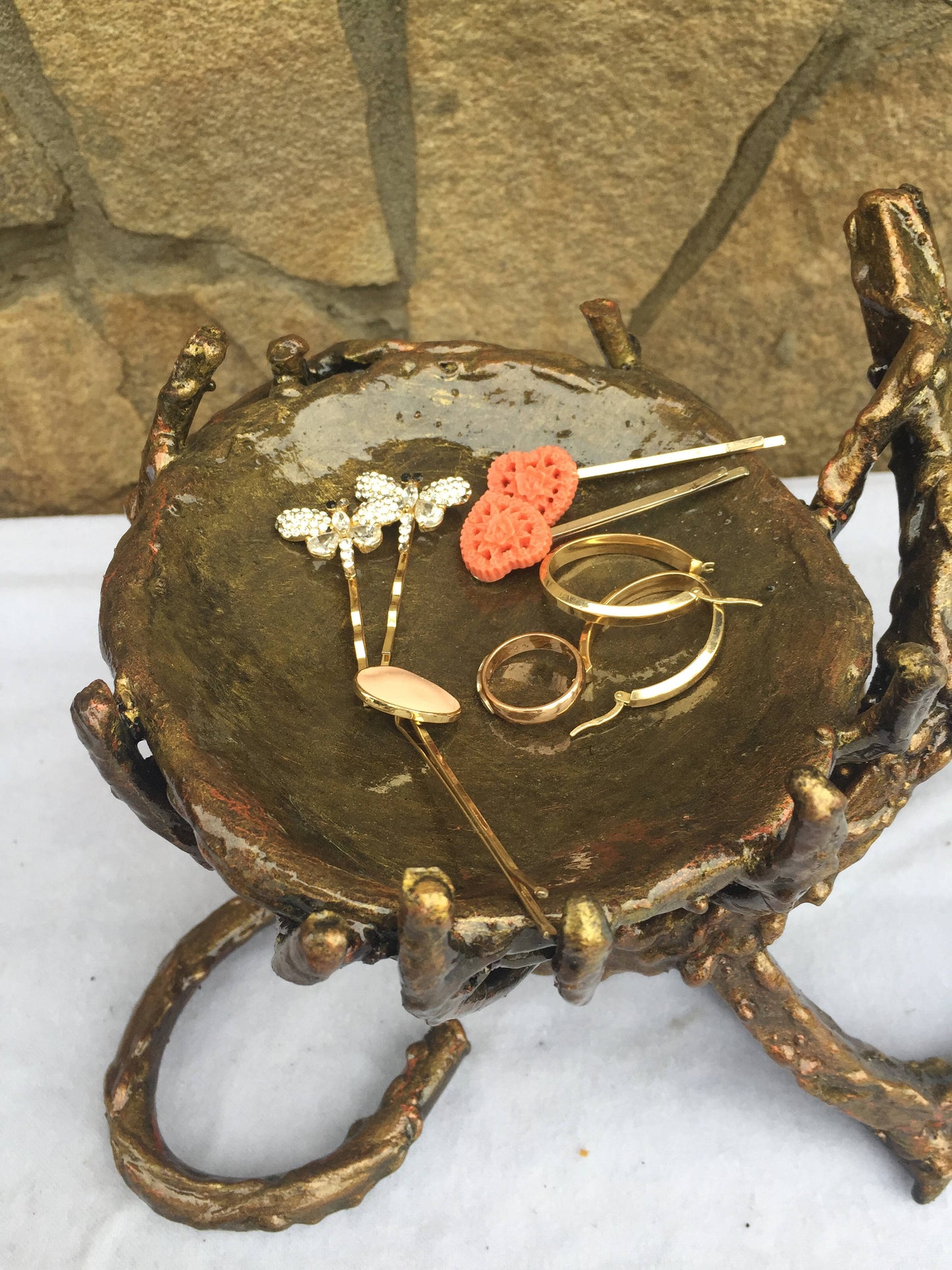 Hand forged ring dish, ring dish, iron gift for her, iron bird, iron anniversary gift for her, iron gifts, jewelry storage, 6th anniversary