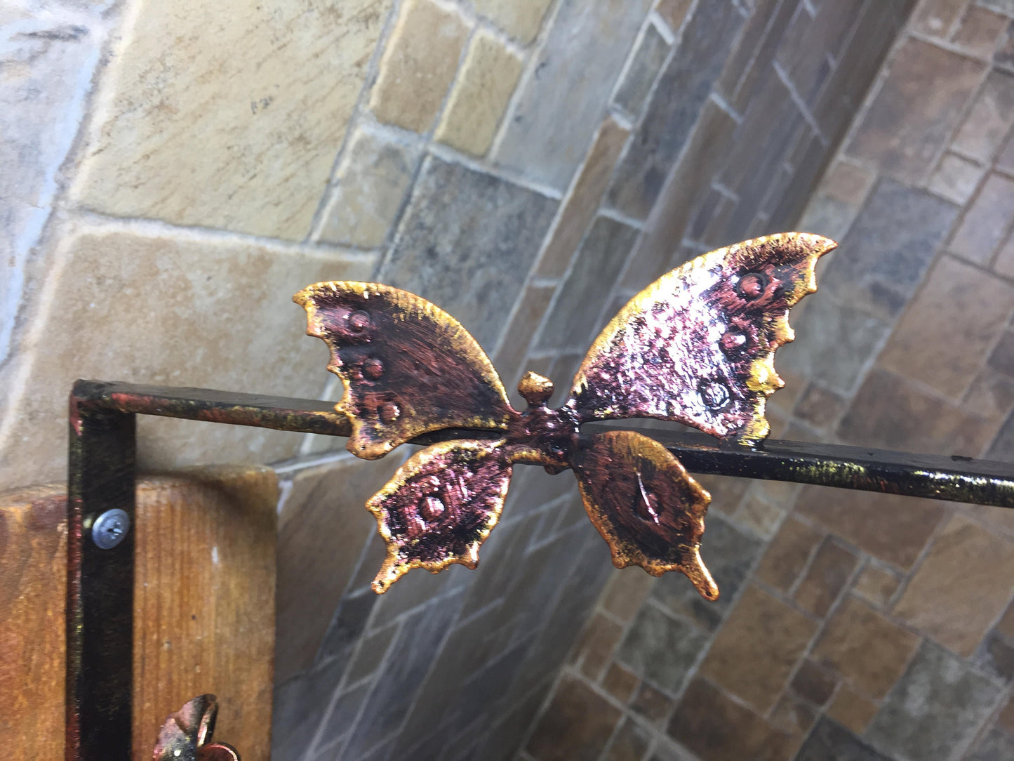 Iron plant hook, plant holder, iron anniversary gift, plant hanger, hanging plant, hanging planter, pot hook, flowerpot hanger, iron gifts