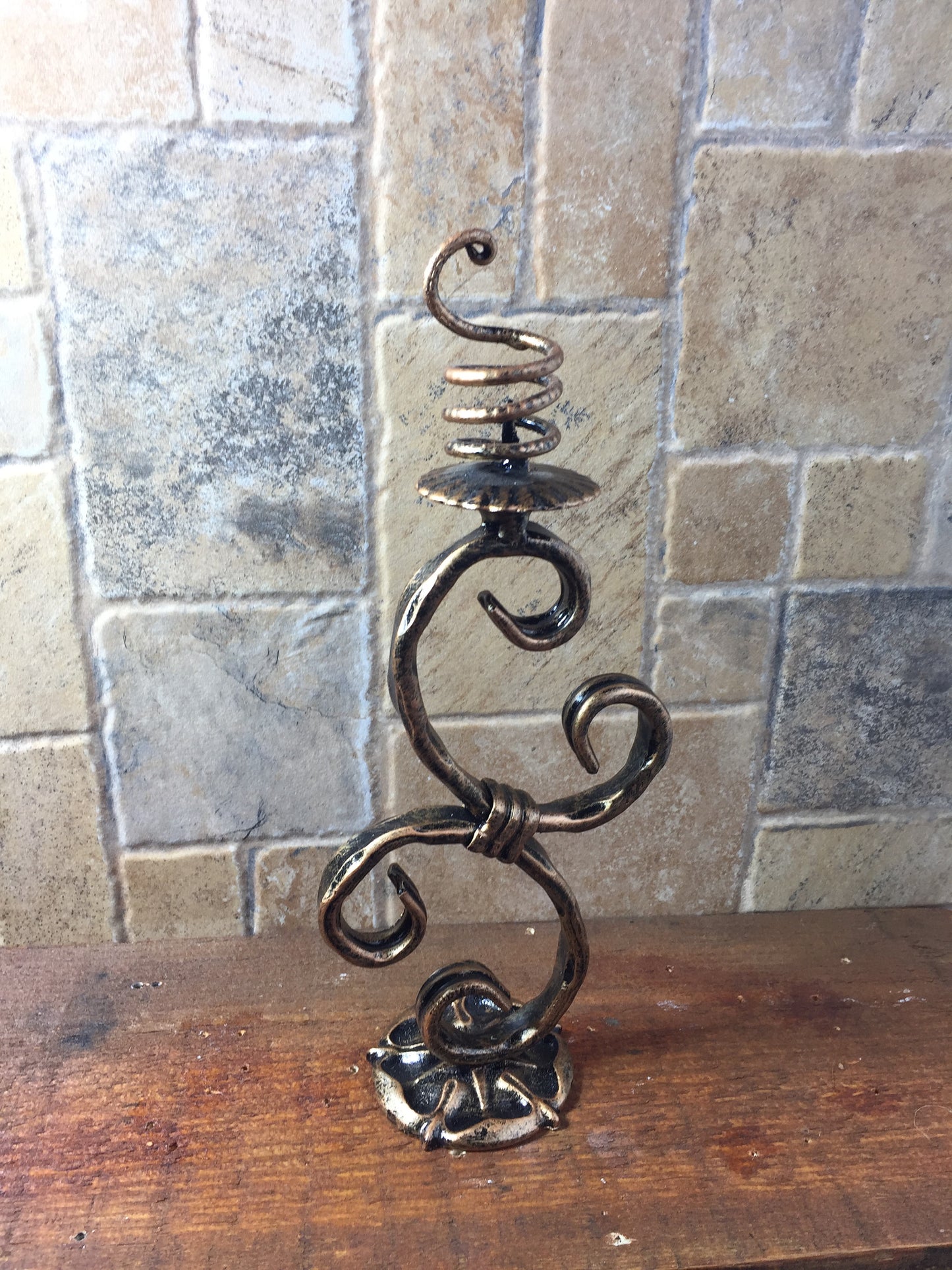 6 year anniversary,iron anniversary gift for her,metal candle holder,iron gift for her,candlestick holder,iron gift,wedding anniversary gift