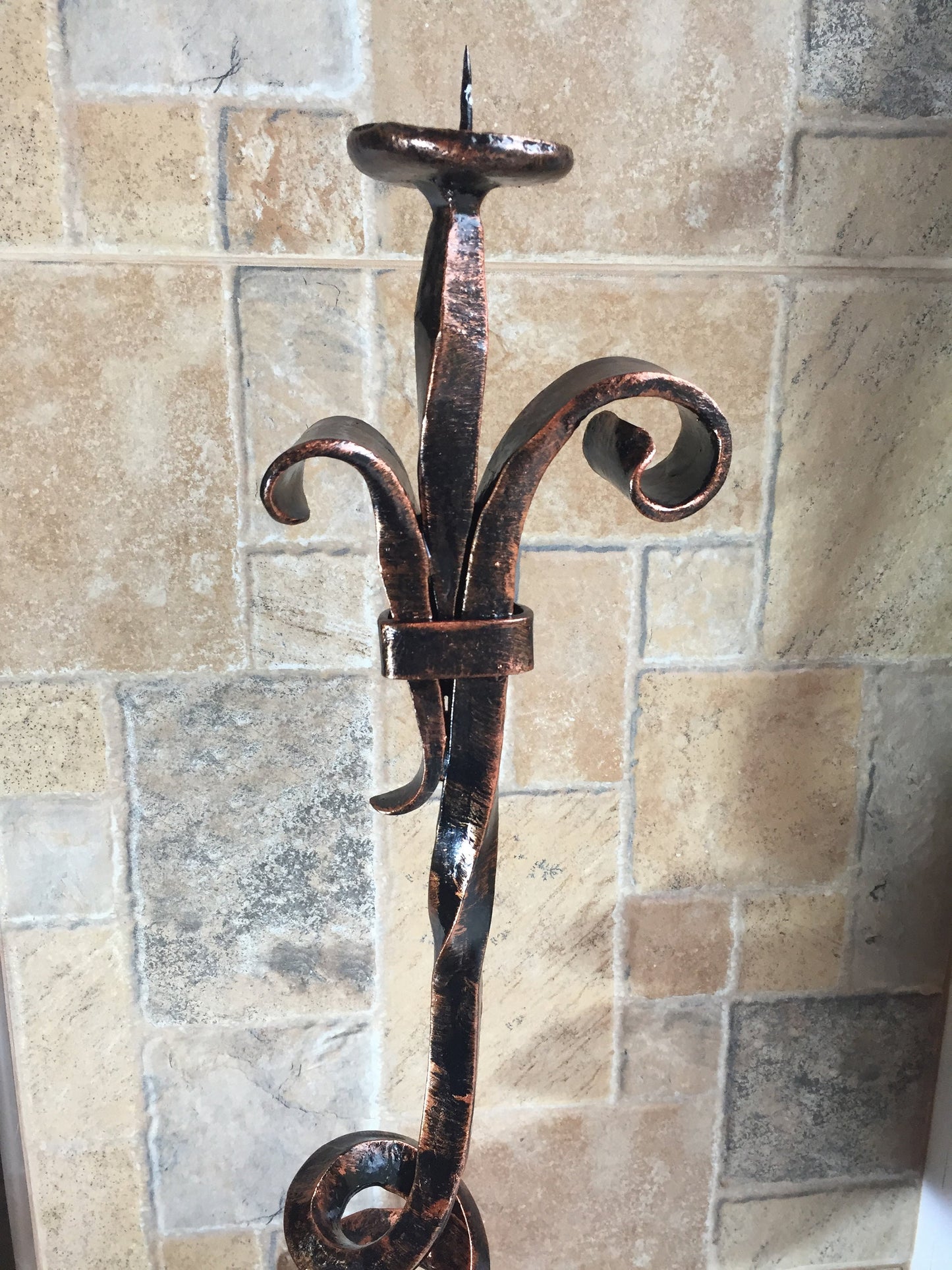 Candle holder,6 year anniversary,iron gift for her,steel anniversary gift for her,candlestick holder,wedding anniversary gift for her