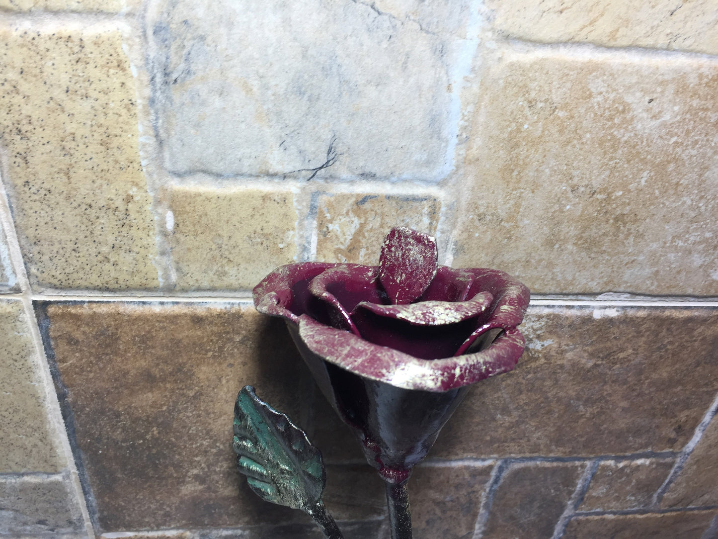 Forged flower, metal bouquet, iron rose, steel rose, metal rose, iron gifts, iron anniversary gift for her, steel anniversary gift, forged