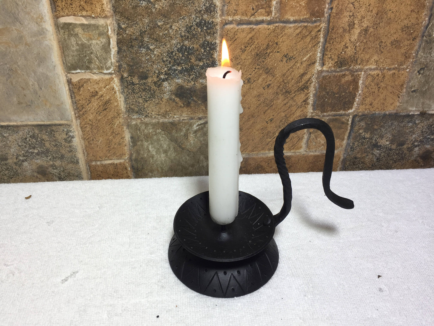 Candle holder, 6th anniversary gift, iron gift for her,steel anniversary gift for her,candlestick holder,wedding anniversary gift for her