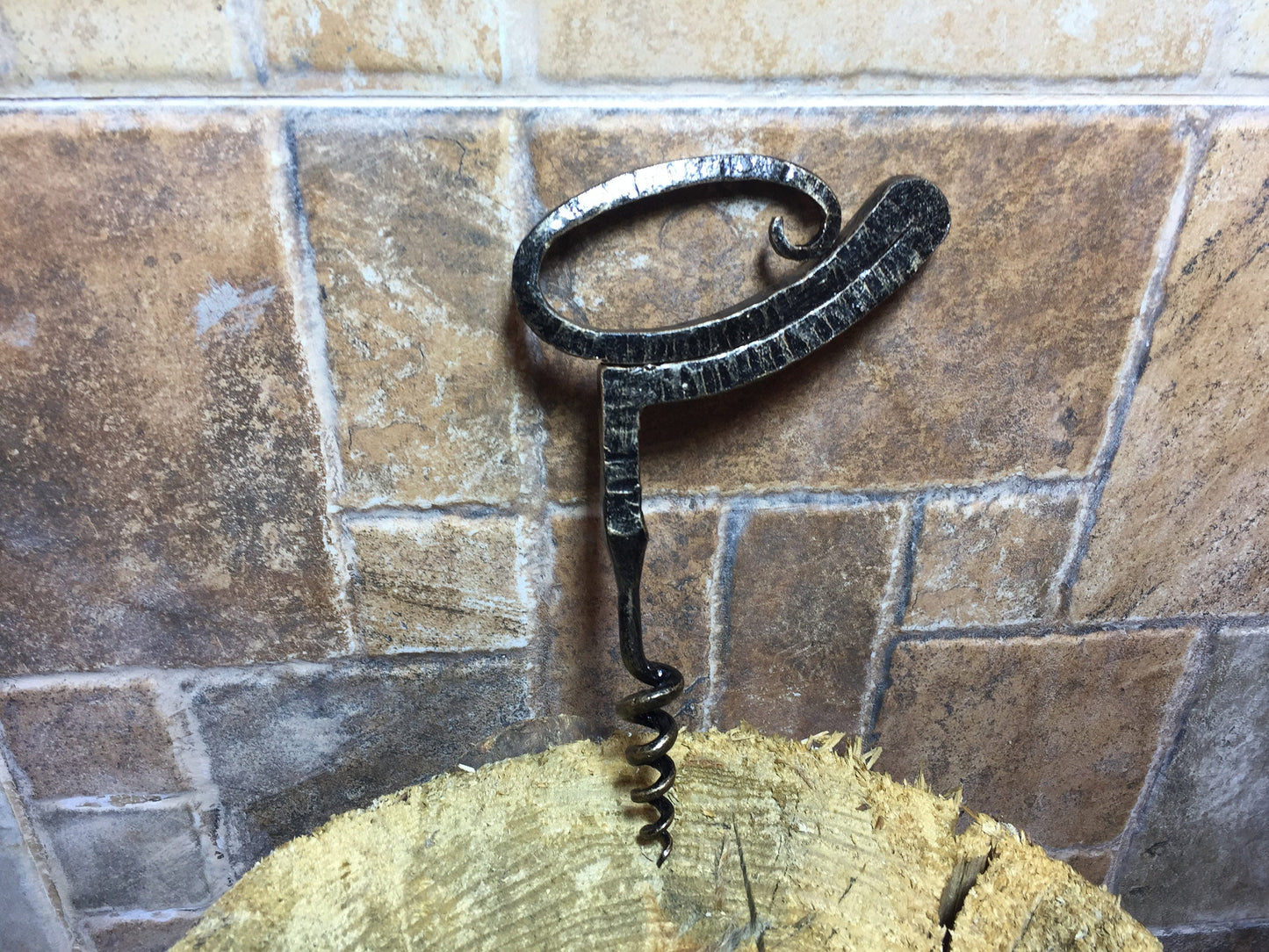 A set of three bottle openers, corkscrew, hand forged corkscrews, iron gift for him, hand forged bottle openers, iron anniversary gift