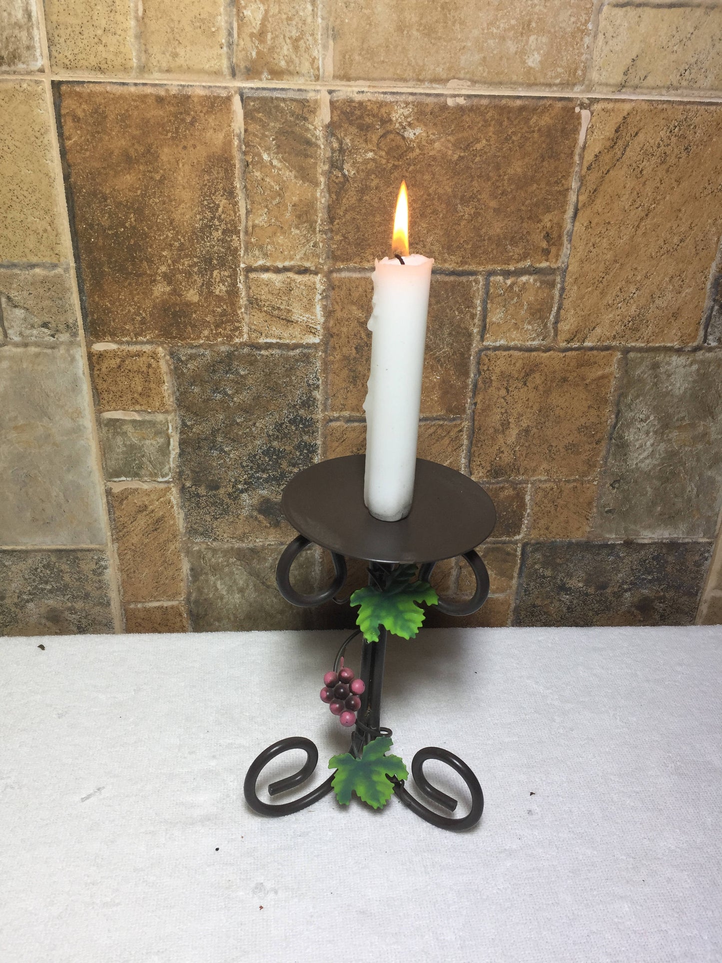 Candle holder, 6th anniversary gift, iron gift for her,steel anniversary gift for her,candlestick holder,wedding anniversary gift for her