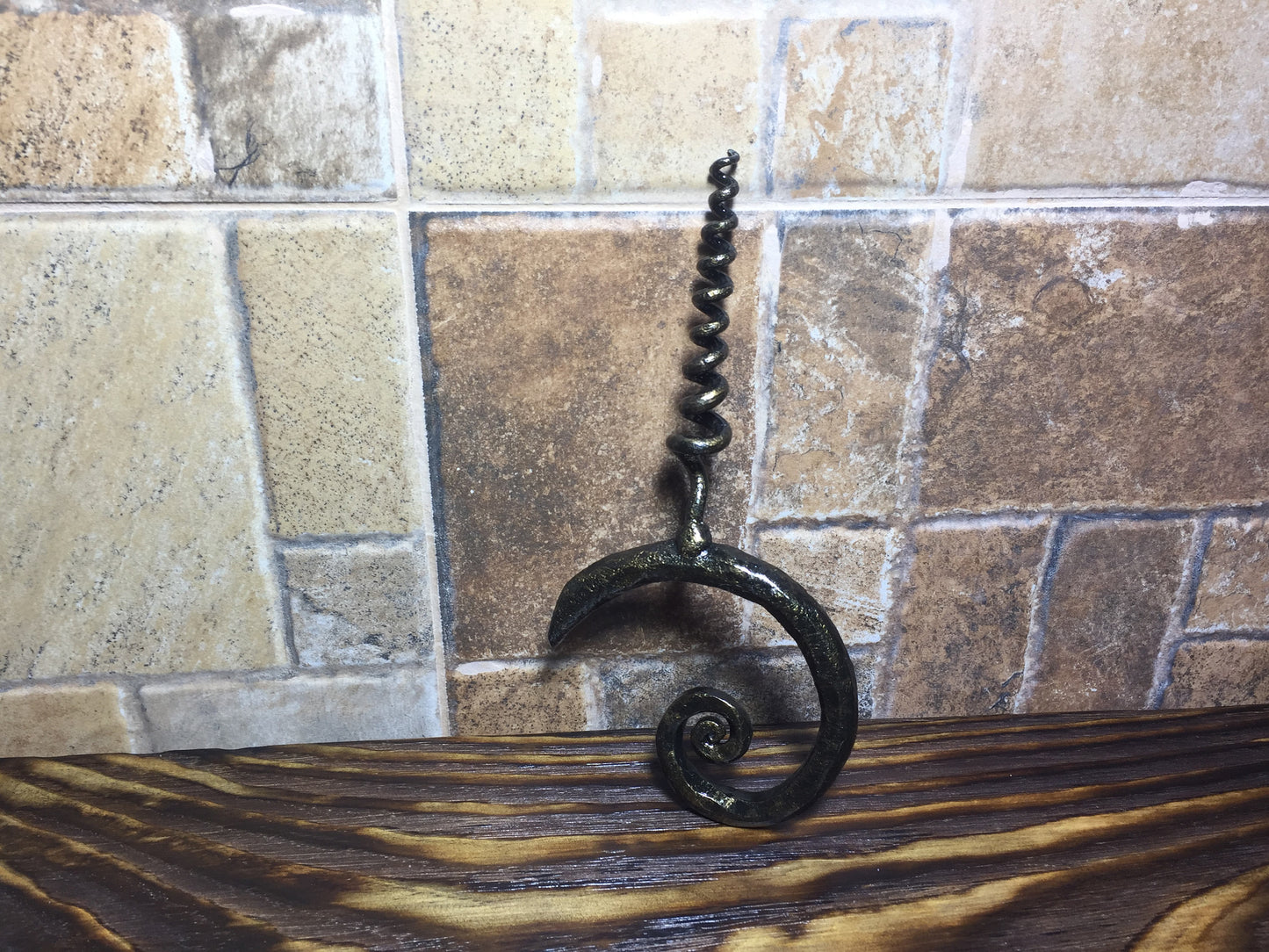 Corkscrew, handforged corkscrew, wrought iron corkscrew, iron corkscrew, wine corkscrew, wine bottle opener, hand forged corkscrew, barware