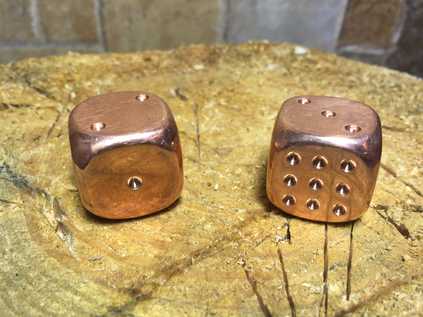 Copper dices, copper anniversary gifts, copper gifts, hand forged dice, 7 year gifts, blacksmith dice, dice set, tabletop game, board game