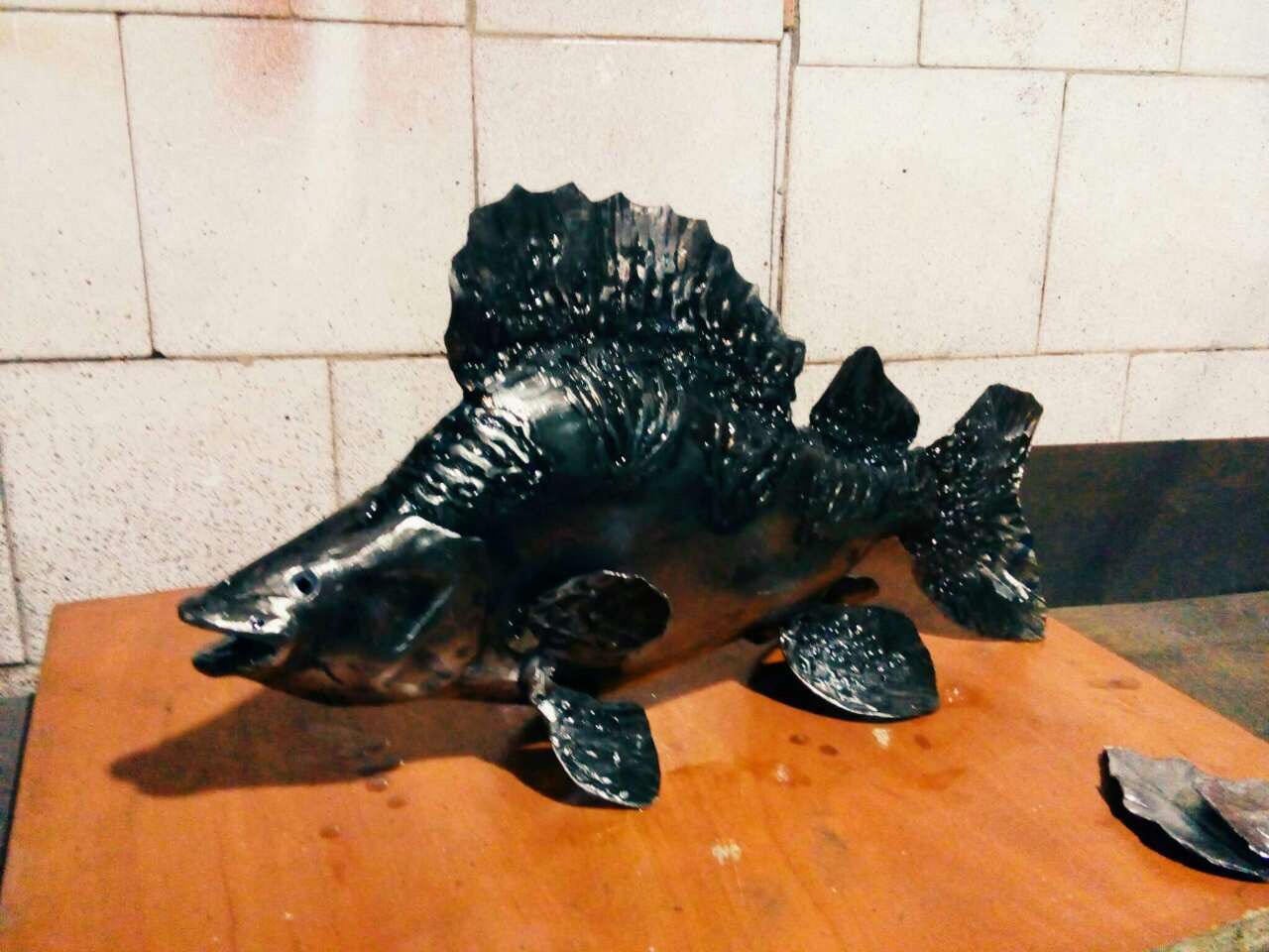 Metal fish, hand forged fish, fish artwork, custom fish, fish figurine, marine life, sea life, fish decor, gift for fisherman,iron fish