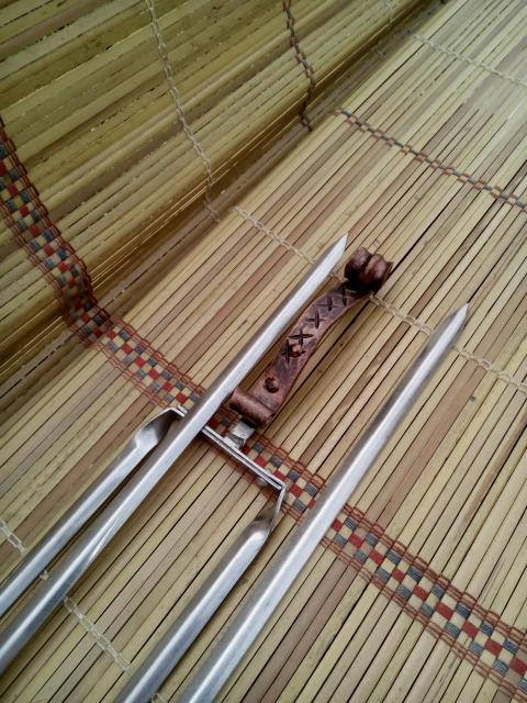 Stainless skewers, iron gift, iron anniversary, grill accessories, metal skewers, barbecue, BBQ,grill set,picnic,iron anniversary gift,steak