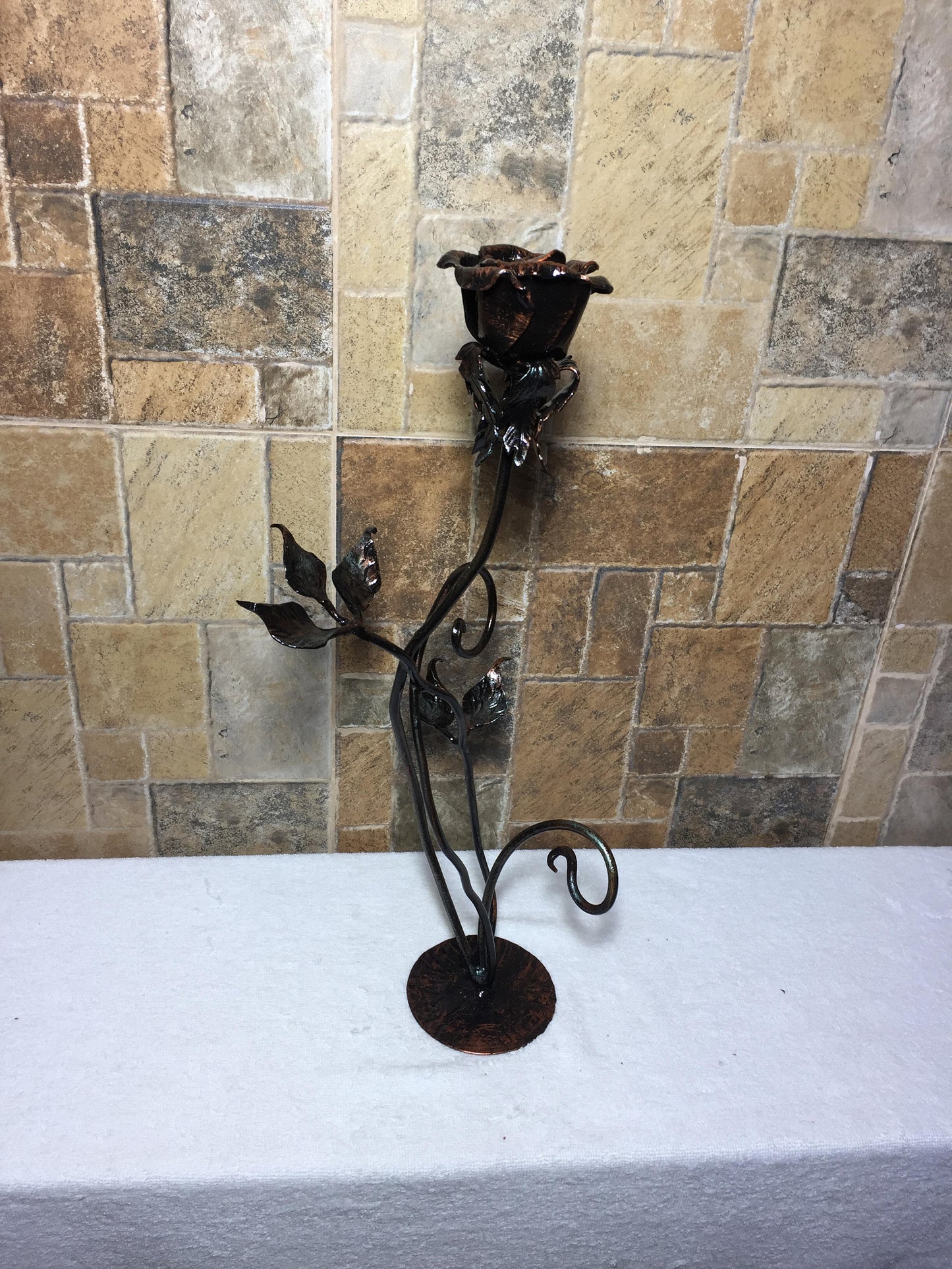 Metal rose, iron rose, forged rose, wrought iron rose, steel rose, hand forged rose, hand made rose, rose sculpture, iron rose gift,her rose