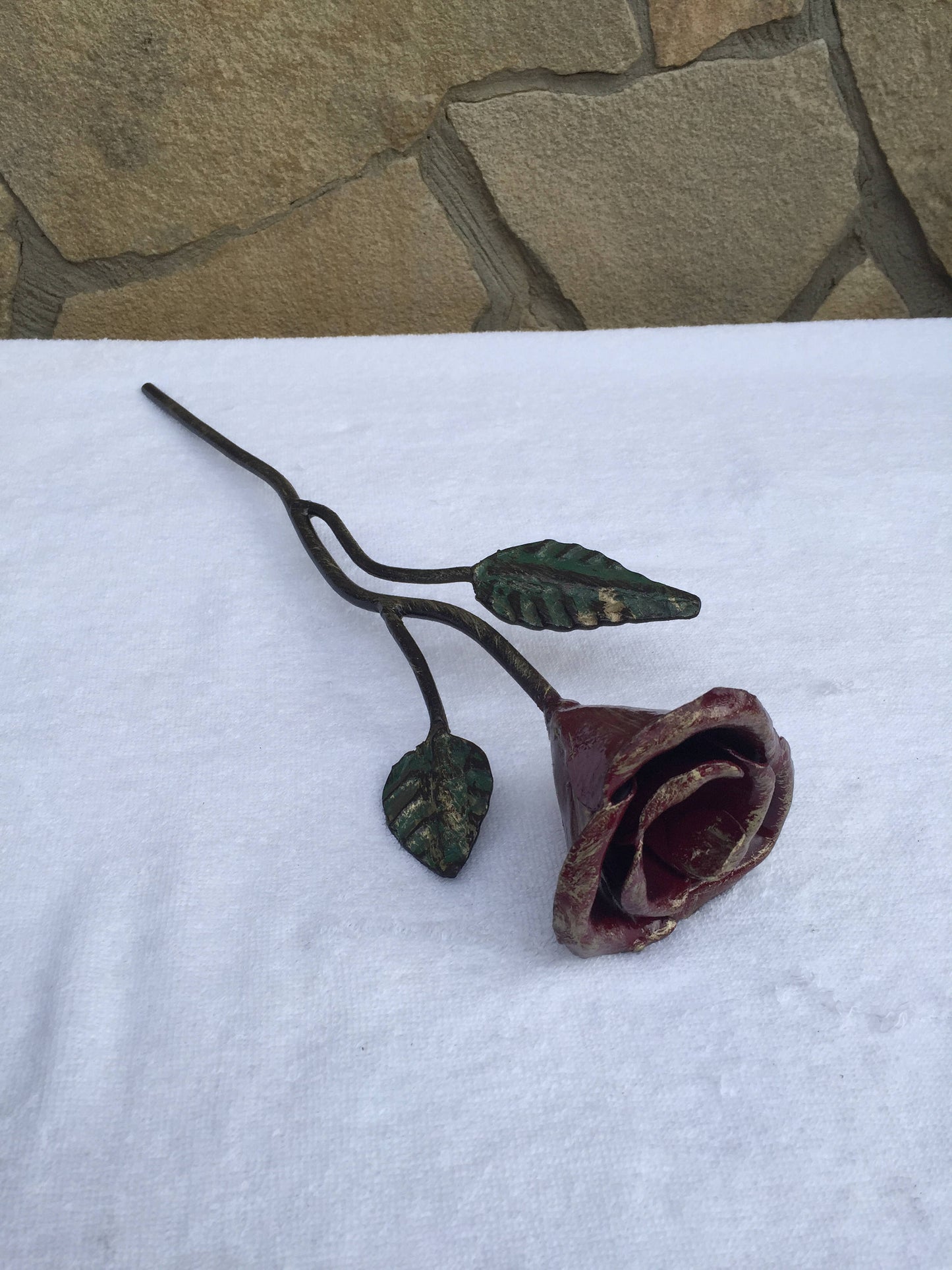 Forged flower, metal bouquet, iron rose, steel rose, metal rose, iron gifts, iron anniversary gift for her, steel anniversary gift, forged