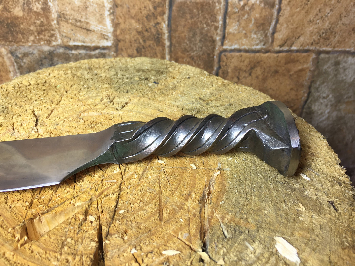 Railroad spike knife in engraved casket/wooden box, iron anniversary gift for him, 6 year anniversary gift for him, industrial art,iron gift