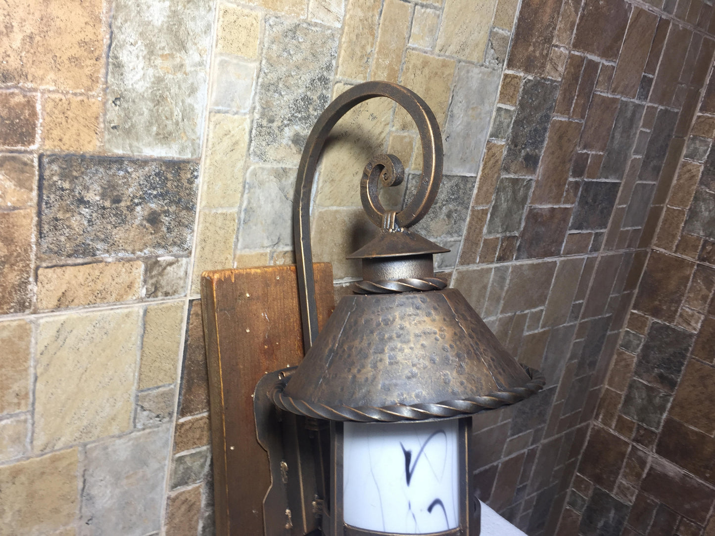 Hand forged lamp, wall lamp, forged lantern, chandelier, garden lamp, porch lamp, iron gifts, lighting, light fixture, iron gift for her