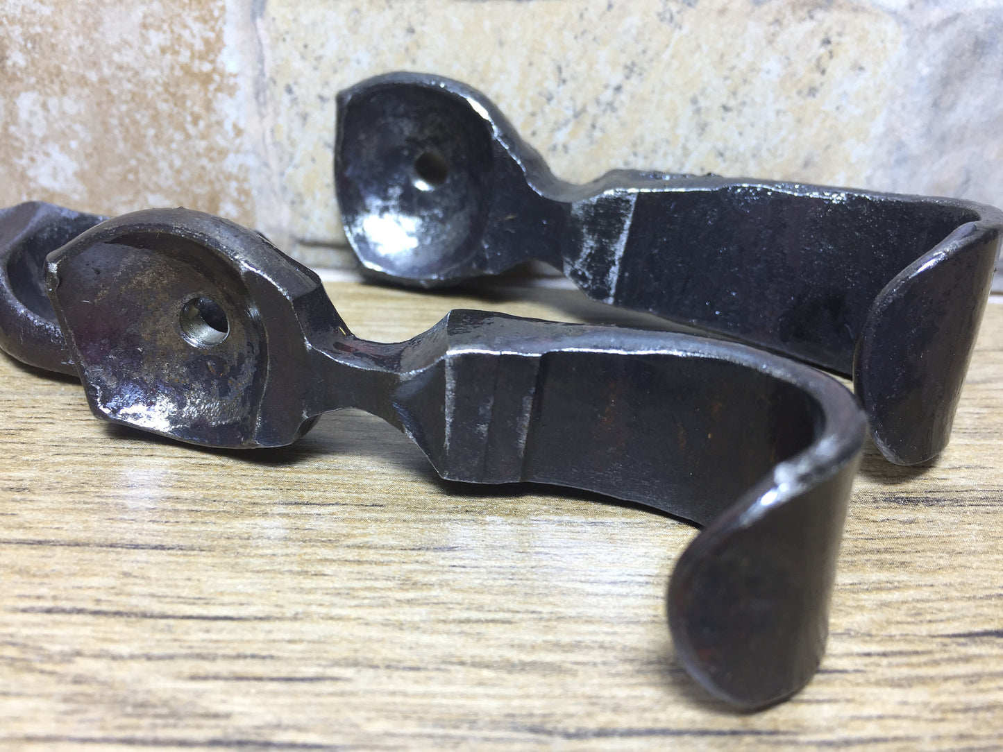 Hand forged hooks (5pcs), custom hooks, decorative hook, custom iron work, blacksmith hook,mug hanger,wall art,key rack,pot rack,iron hanger