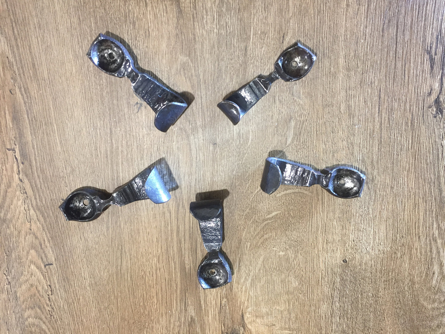 Hand forged hooks (5pcs), custom hooks, decorative hook, custom iron work, blacksmith hook,mug hanger,wall art,key rack,pot rack,iron hanger