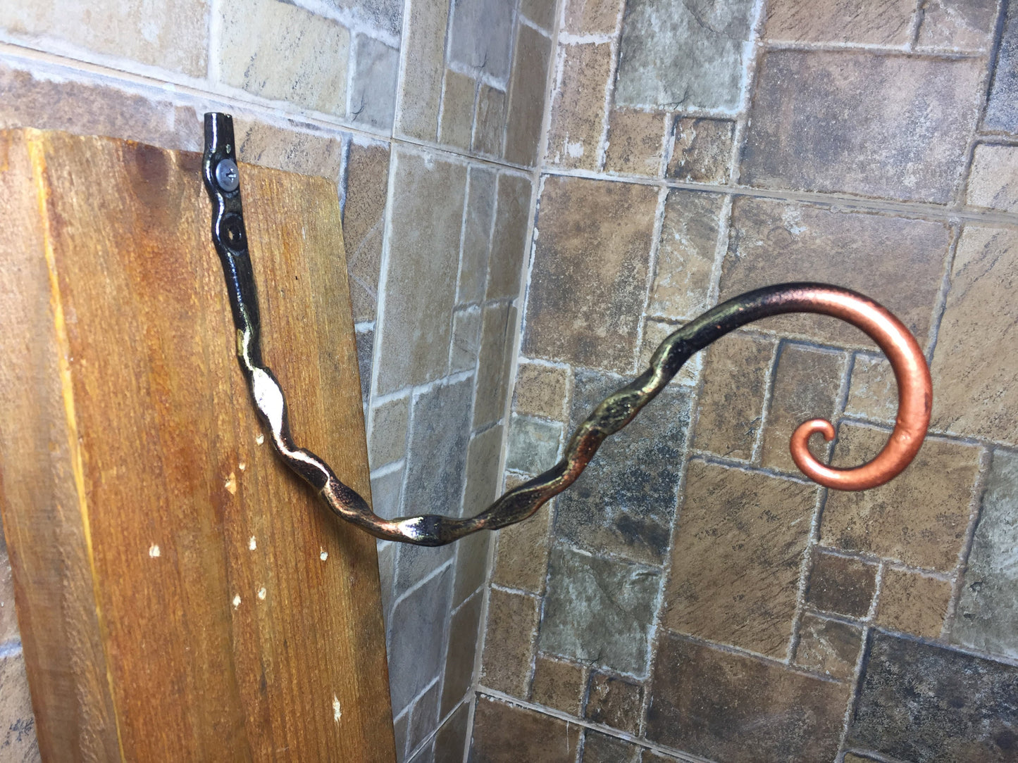Plant holder, iron plant hook, iron anniversary gift, plant hanger, hanging plant, hanging planter, pot hook, flowerpot hanger, iron gifts