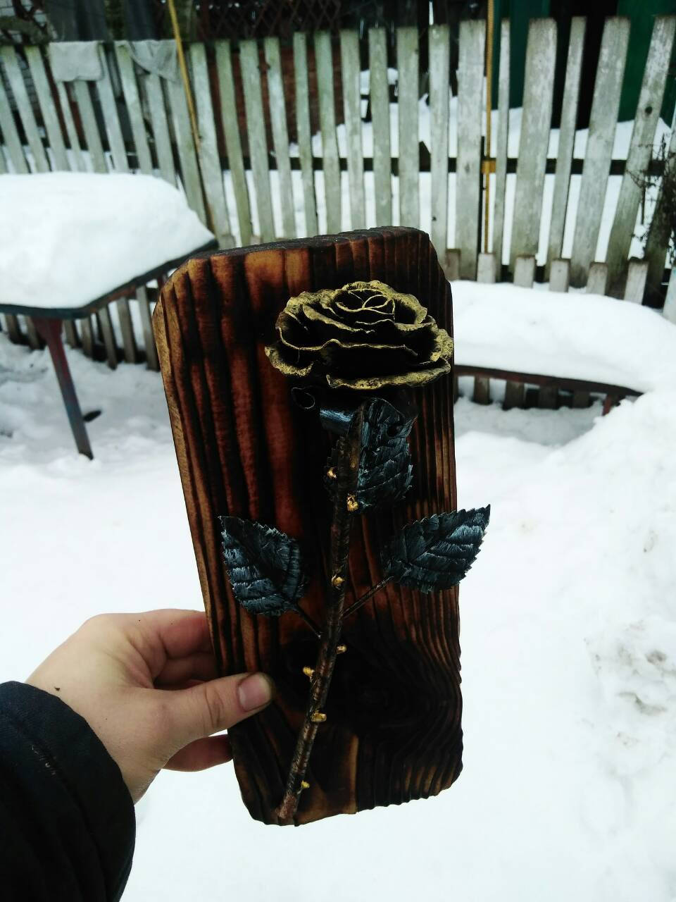 Iron rose, metal rose, engraved gift, personalized iron gift, forging art, gift for wife spouse woman, wedding gift, 6th anniversary gift