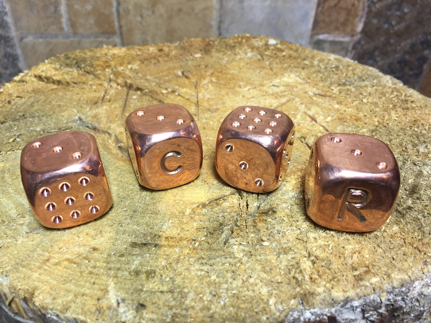 Copper dices, copper anniversary gift, copper gift, hand forged dices, 7 year gift, blacksmith dices, dice set, tabletop game, board game