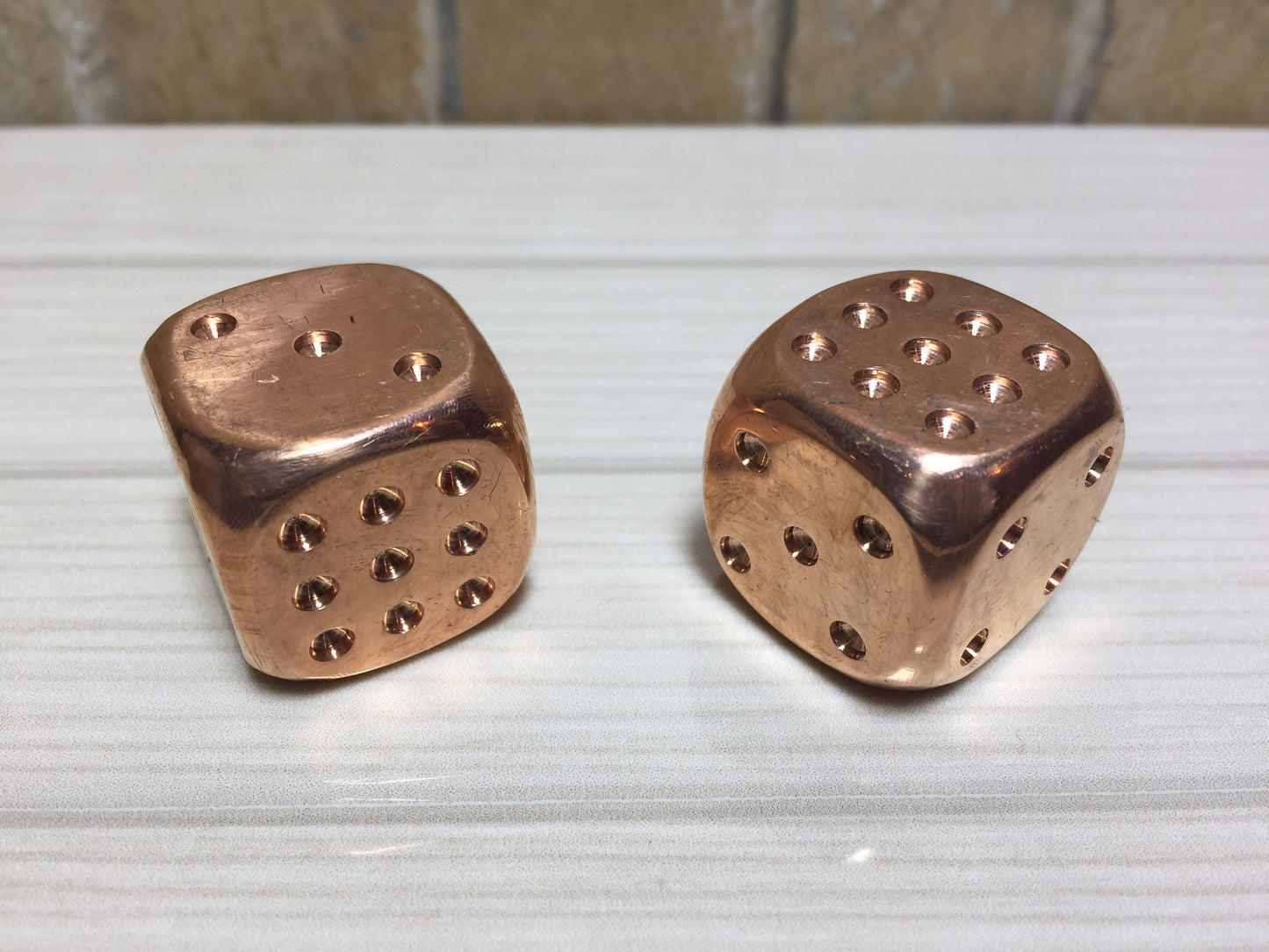 Copper dices, copper anniversary gift, copper gift, hand forged dices, 7 year gift, blacksmith dices, dice set, tabletop game, board game