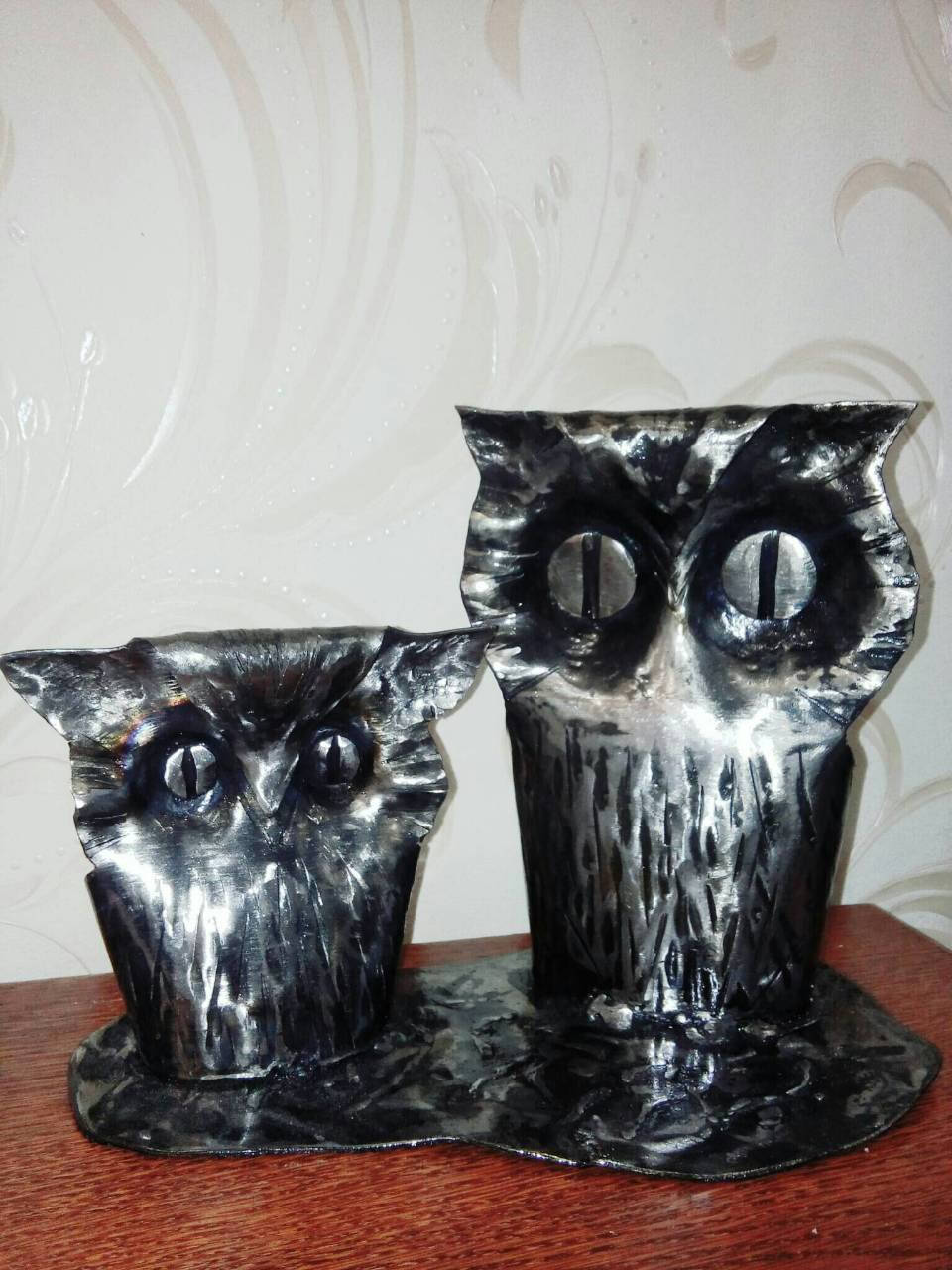 Metal owl, hand forged owl, owl sculpture, owl metal art, hand forged bird,iron gift for her,bird metal decor,metal bird wall art,steel bird