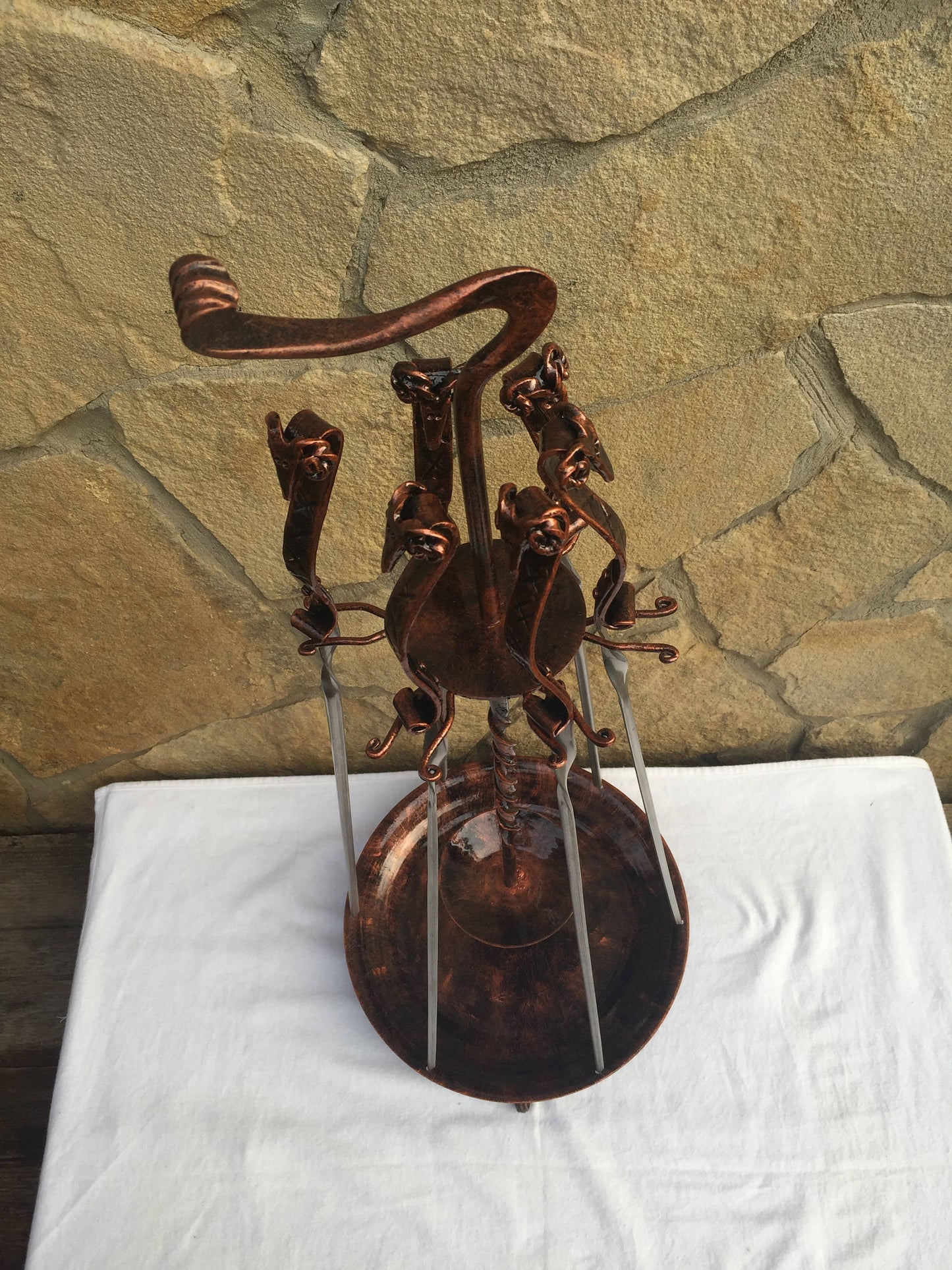 Forged skewers, iron gifts, anniversary gift, grilled meat,grill accessories,metal skewers,barbecue,BBQ,family reunion,picnic,barbecue party