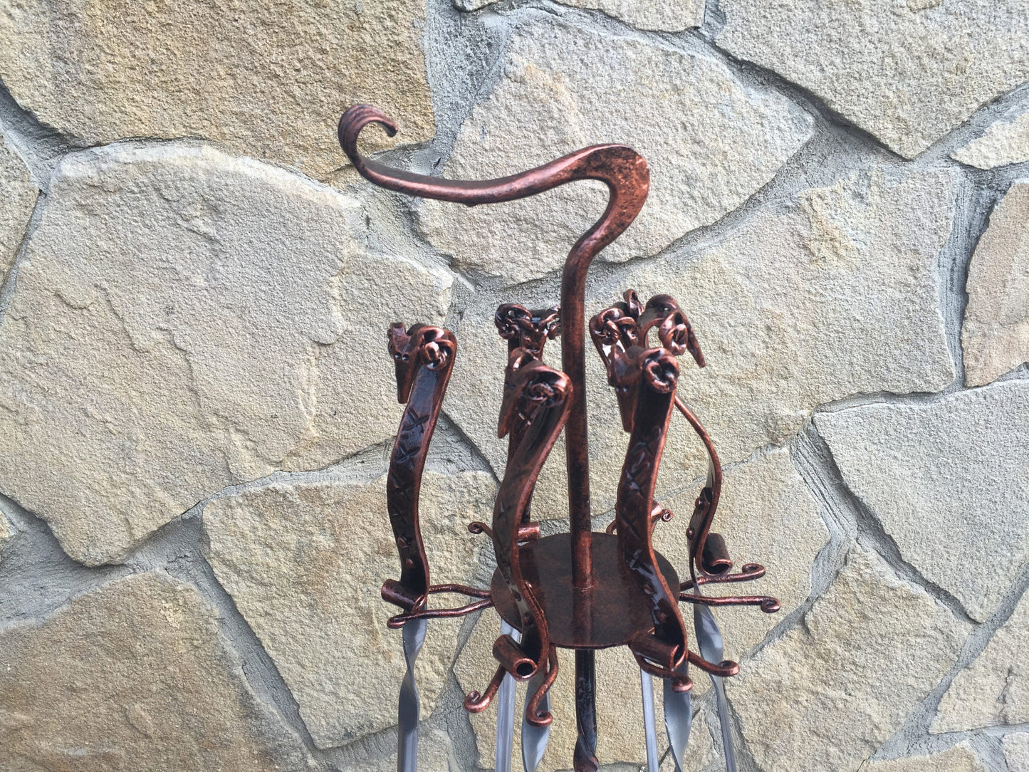 Forged skewers, iron gifts, anniversary gift, grilled meat,grill accessories,metal skewers,barbecue,BBQ,family reunion,picnic,barbecue party