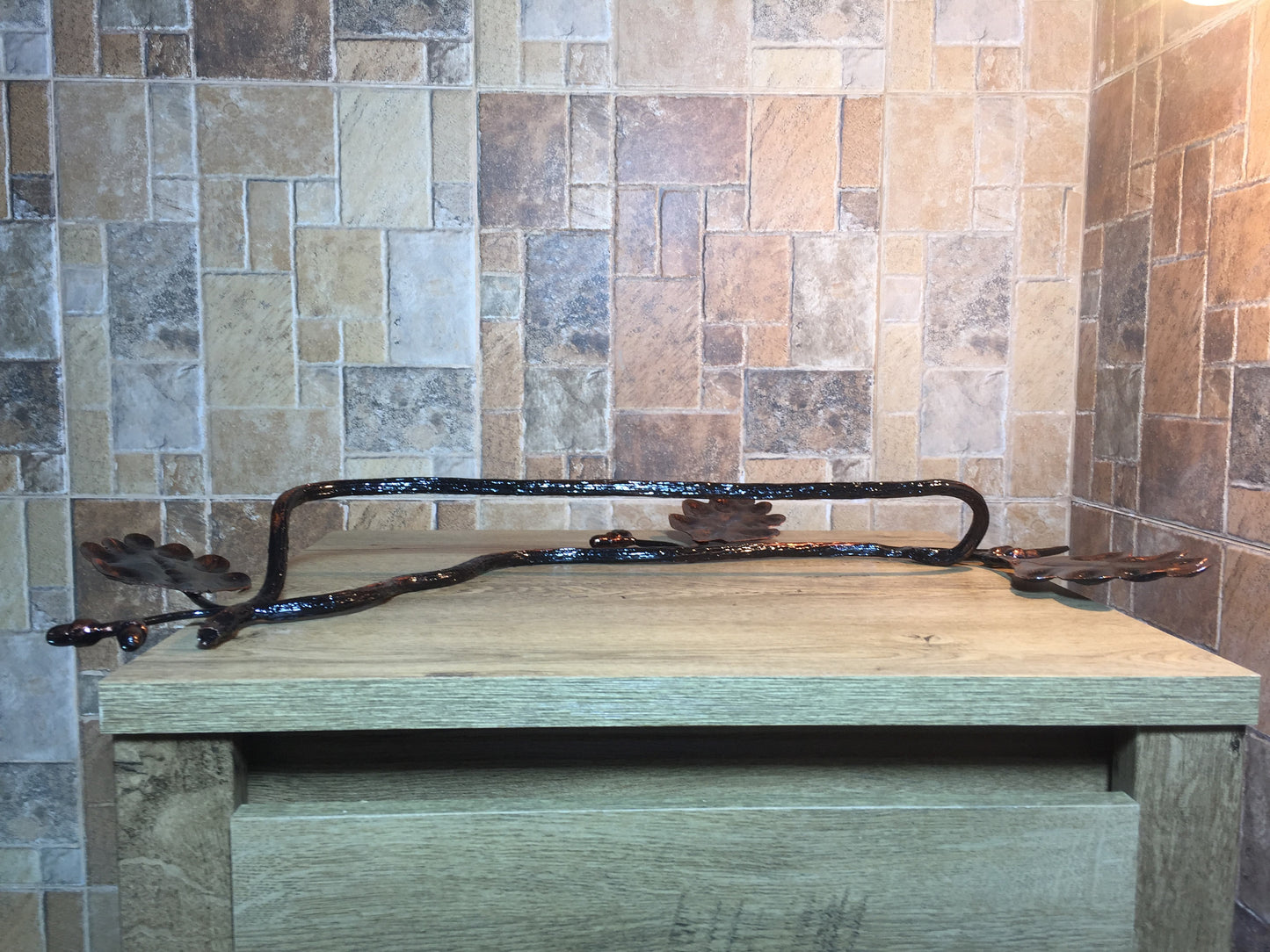 Towel holder, forged towel holder, metal towel holder, iron towel holder, towel rod, bathroom rack metal, metal towel hanger, bathroom decor