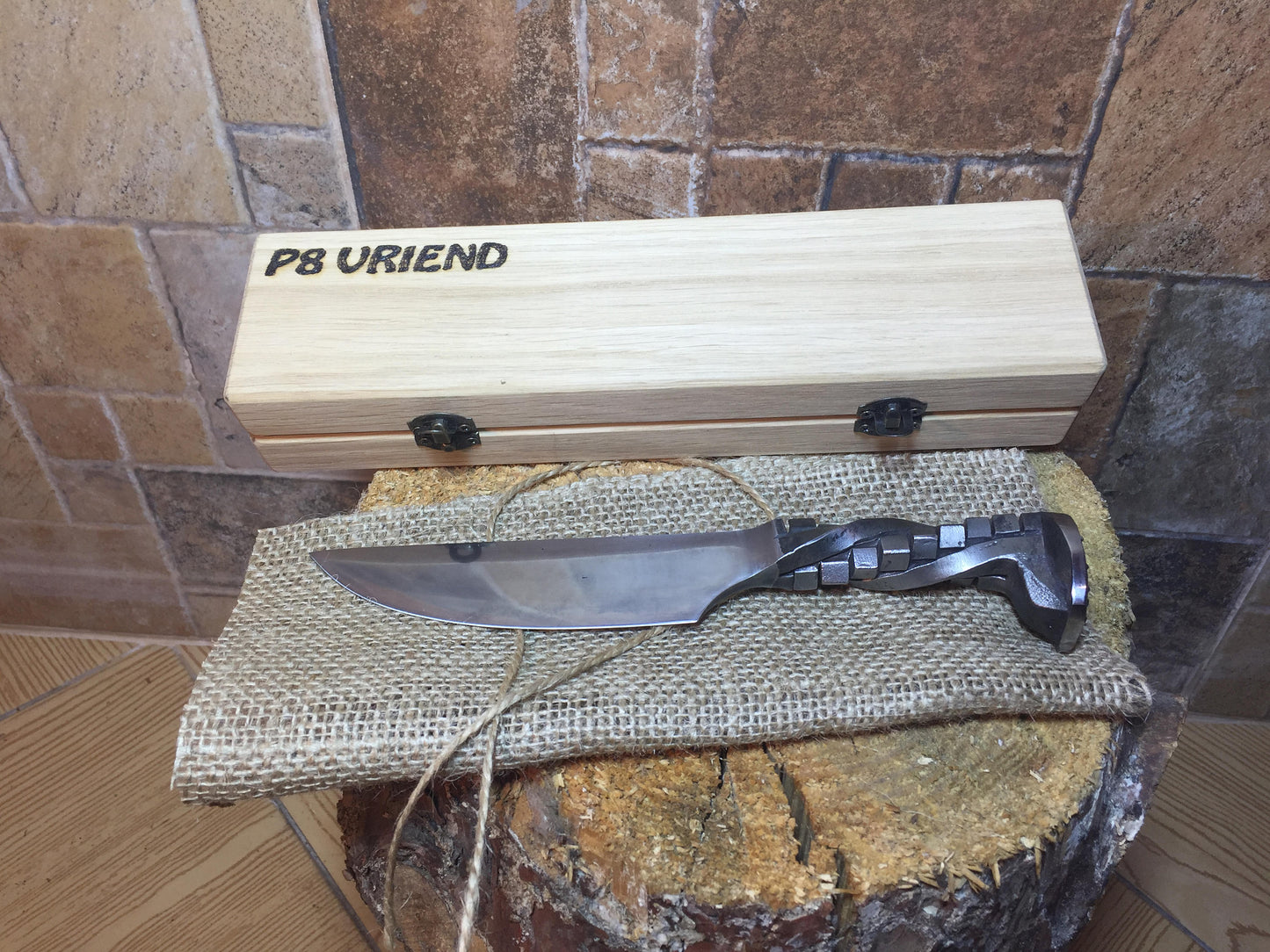 Iron anniversary gift for him, 6 year anniversary gift for him, railroad spike knife, wedding anniversary gift, 6th anniversary gift for him