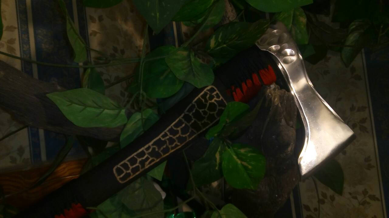 Viking axe, iron gift for him, medieval axe, tomahawk, hatchet, hiking, hunting, mens gifts, chopping axe, gifts for men, manly iron gifts