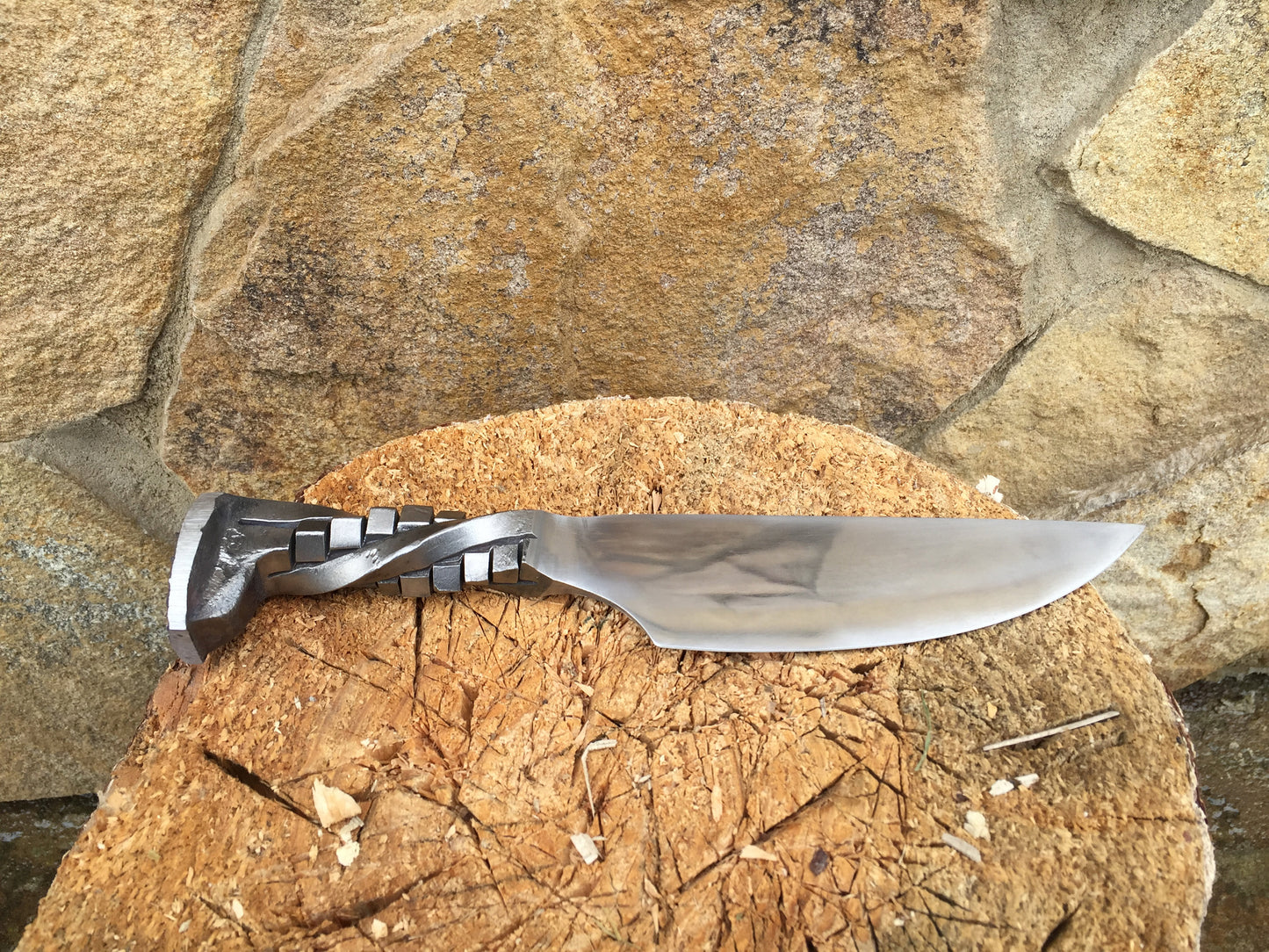Iron anniversary gift for him, 6 year anniversary gift for him, railroad spike knife, wedding anniversary gift, 6th anniversary gift for him
