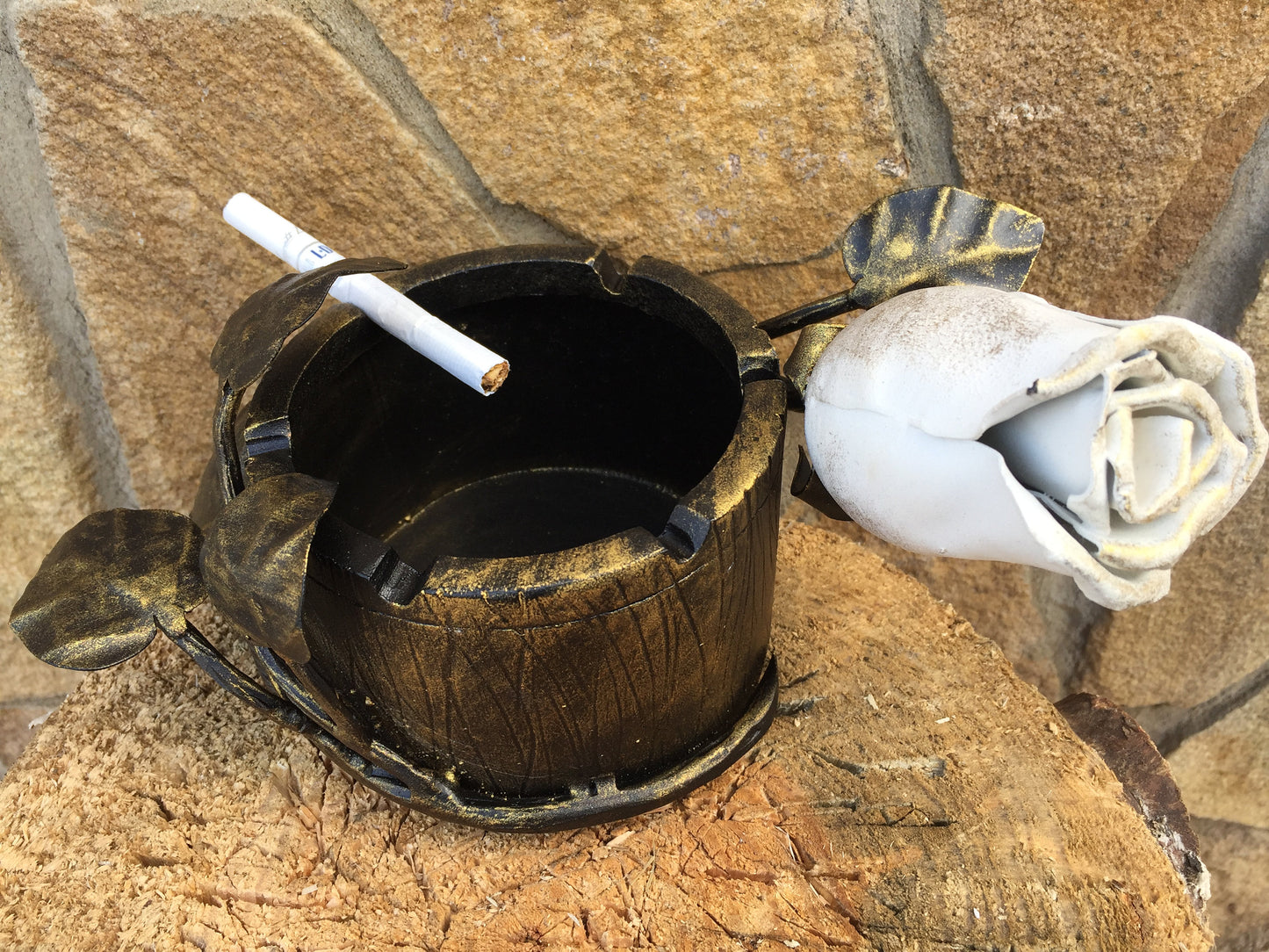 Ash tray, ashtray, iron gift for her, 6th anniversary gift, 6 year anniversary, smoker, cigarettes, cigar holder, cigar case, cigar tray