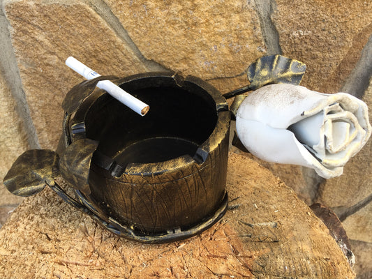 Ash tray, ashtray, iron gift for her, 6th anniversary gift, 6 year anniversary, smoker, cigarettes, cigar holder, cigar case, cigar tray