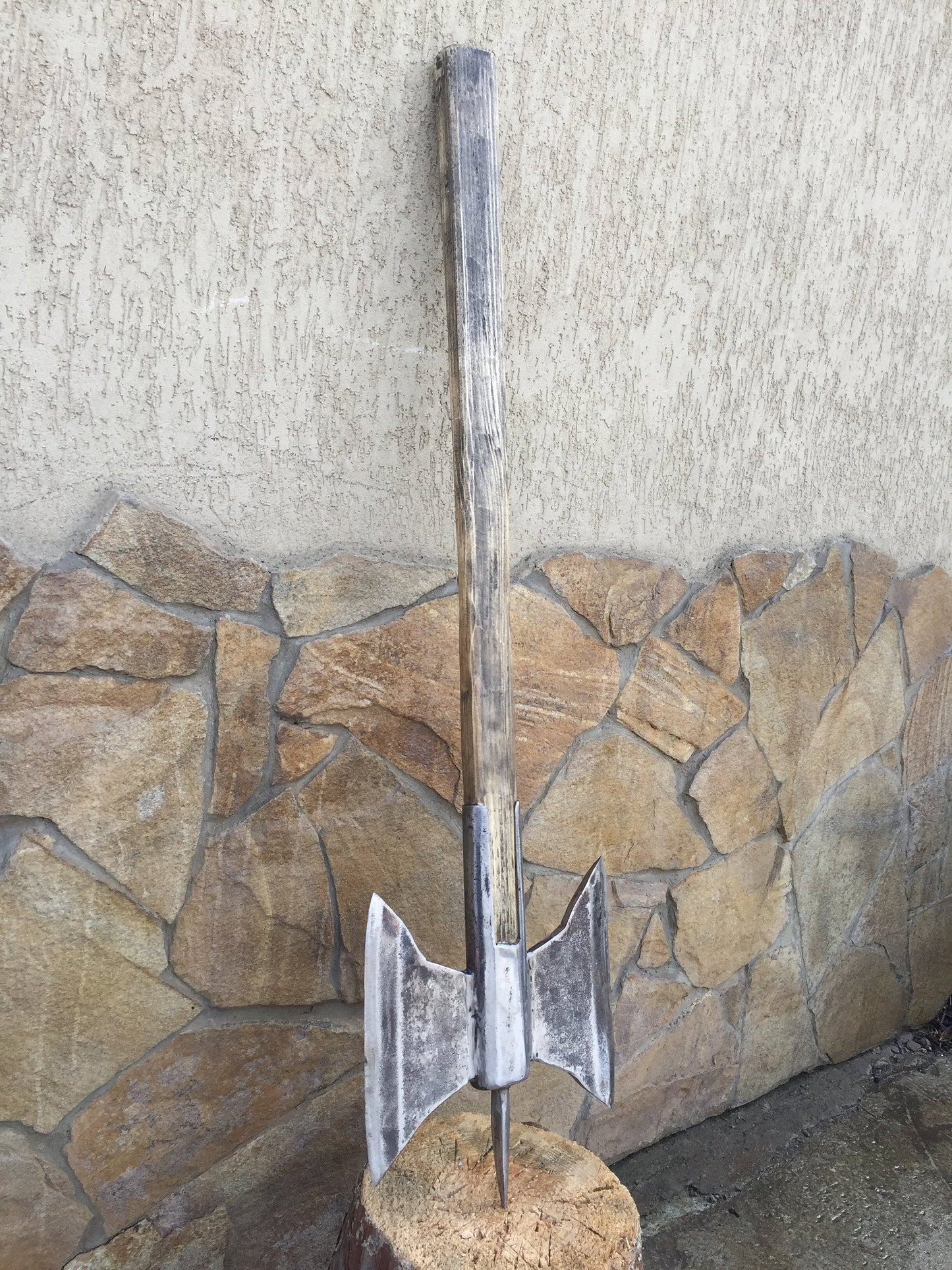 Double head axe, viking axe, tomahawk, hatchet, mens gifts, medieval axe, viking camp, Norse axe, viking camp kit, viking gifts, iron gifts