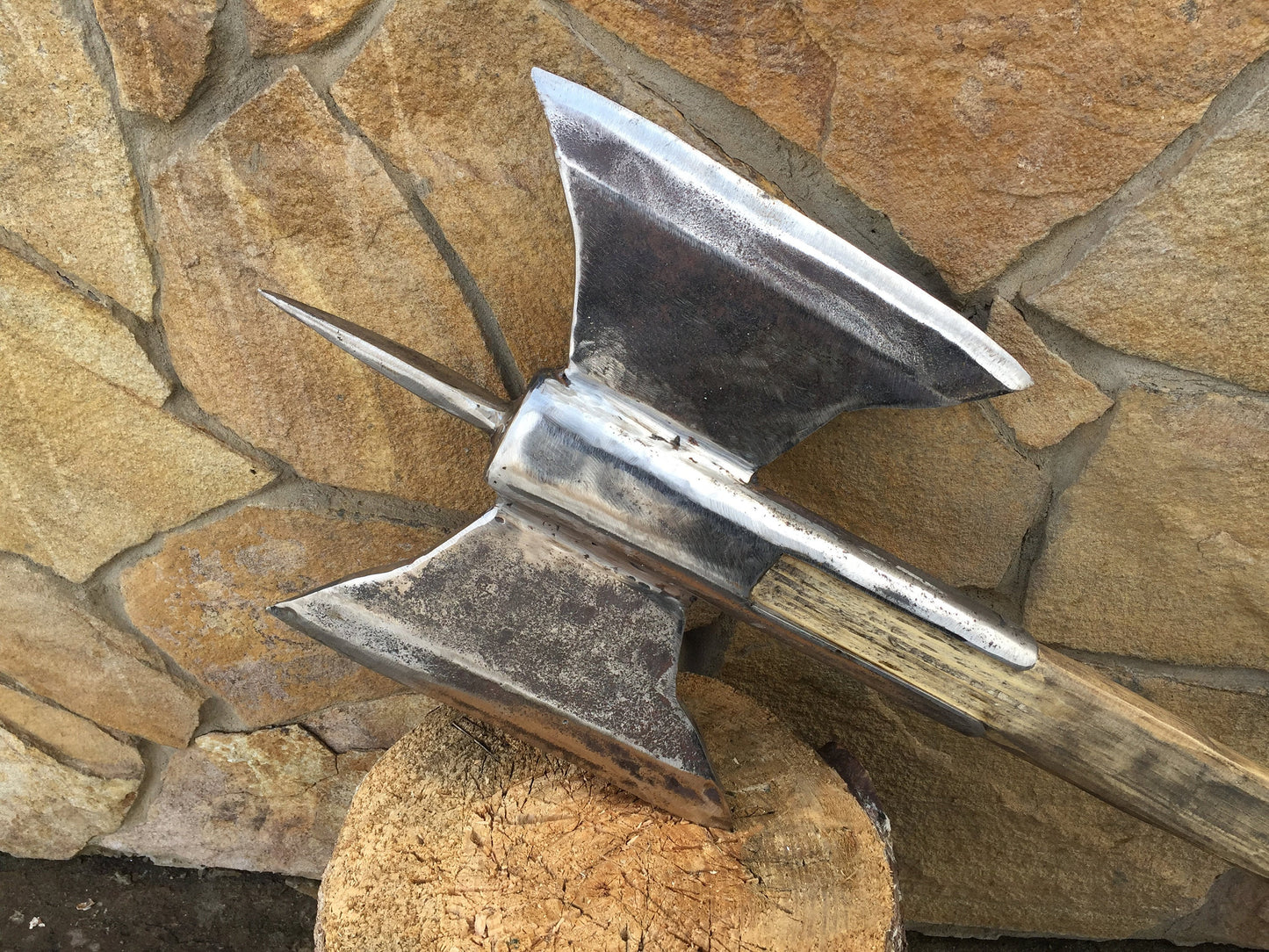 Double head axe, viking axe, tomahawk, hatchet, mens gifts, medieval axe, viking camp, Norse axe, viking camp kit, viking gifts, iron gifts